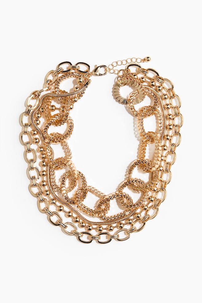 Layered Necklace - Gold-colored - 1