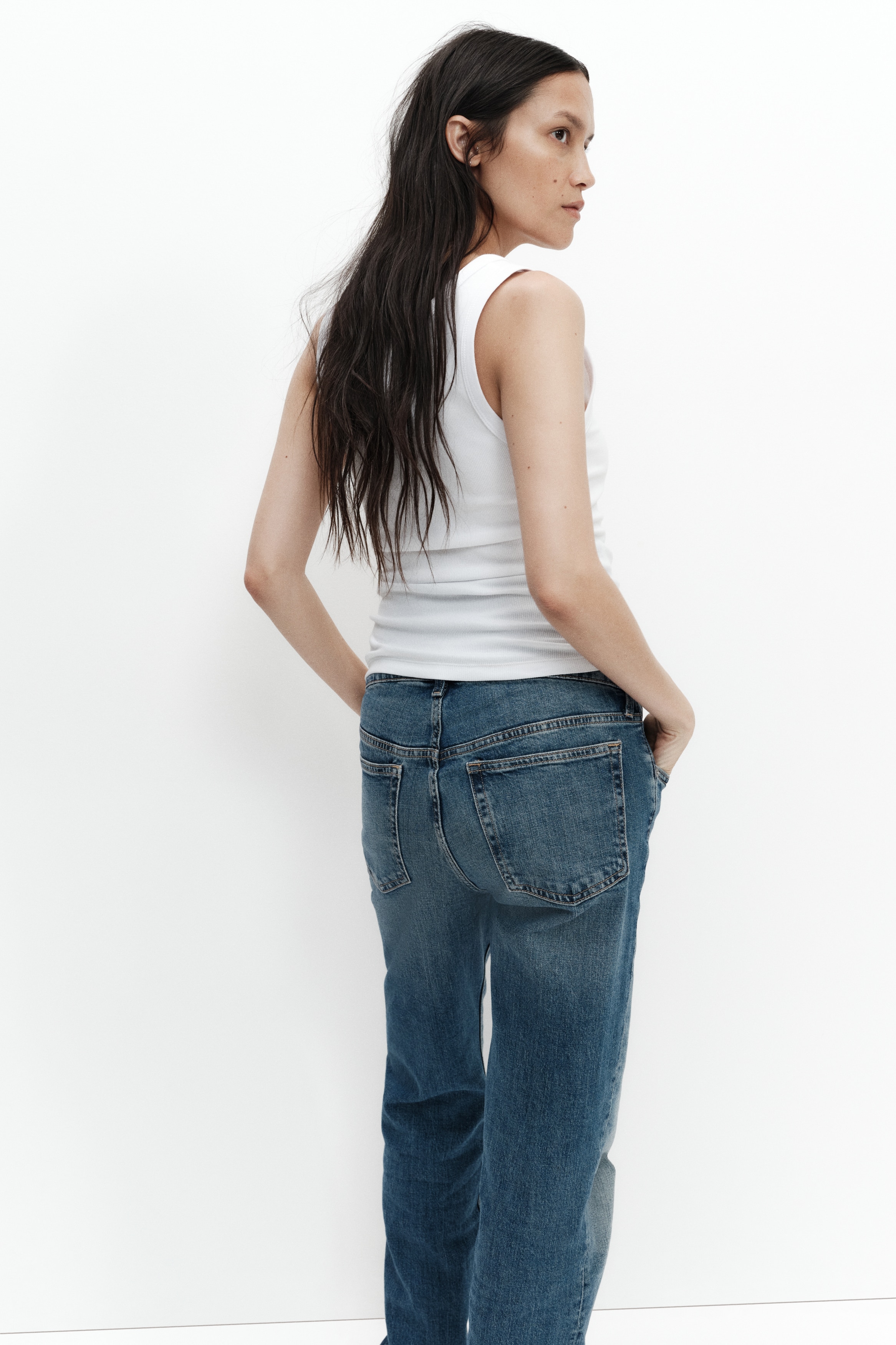MAMA Slim Straight High Waist Jeans - thumbnail 8