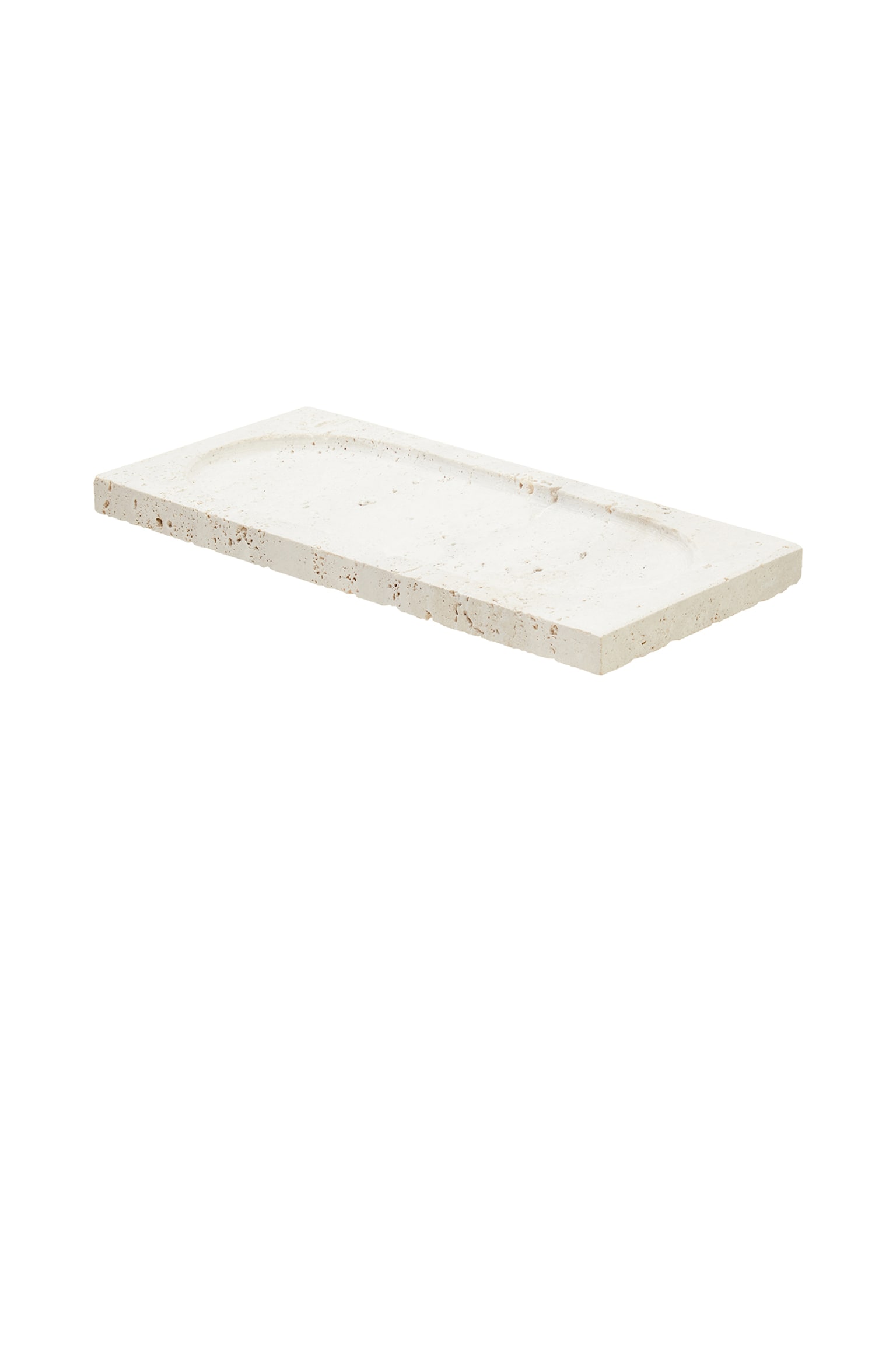 Tibor Travertine Rectangular Tray - Natural - 7