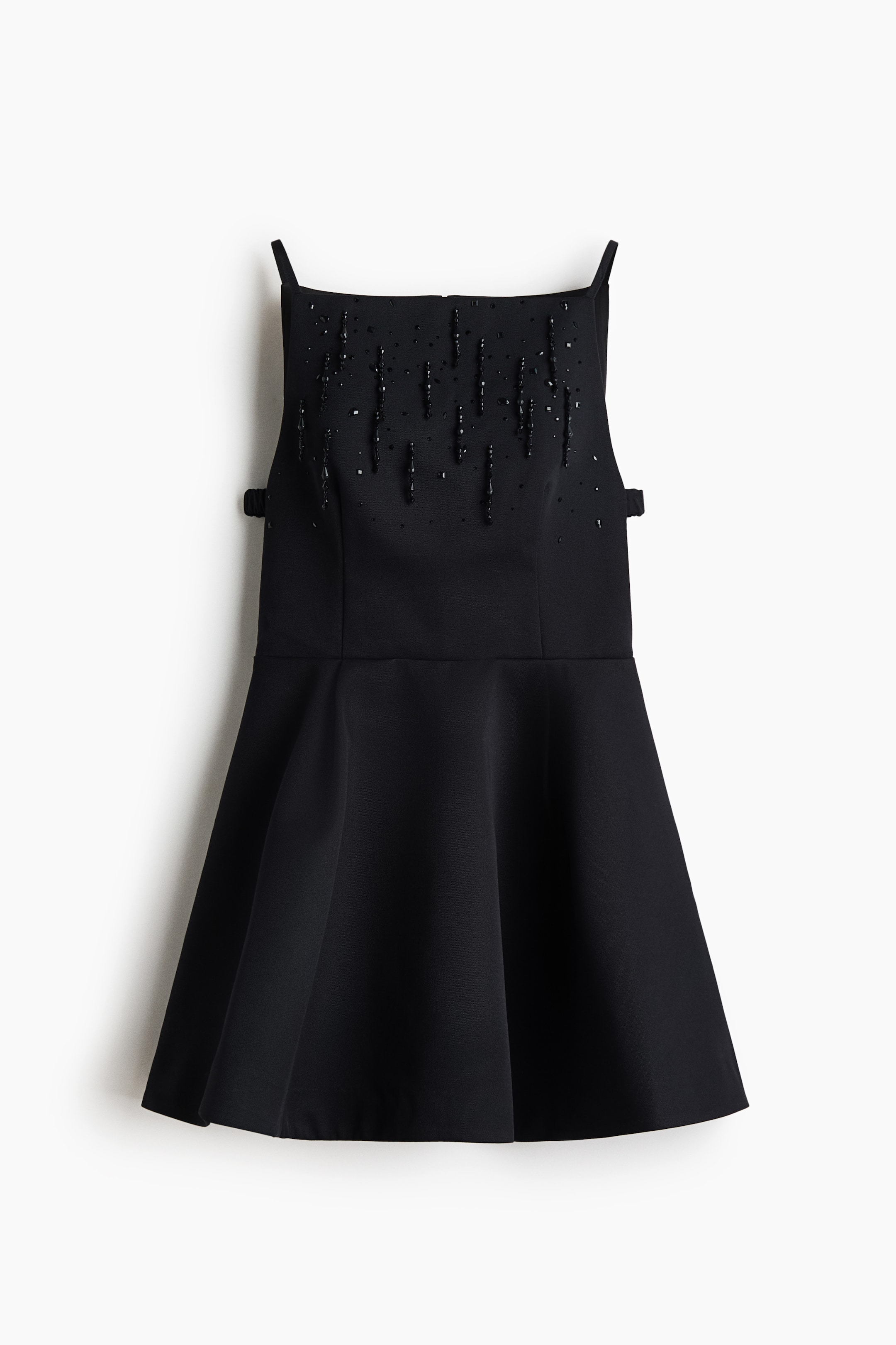 View larger image: Beaded flared-skirt dress - Black - Ladies | H&M 1