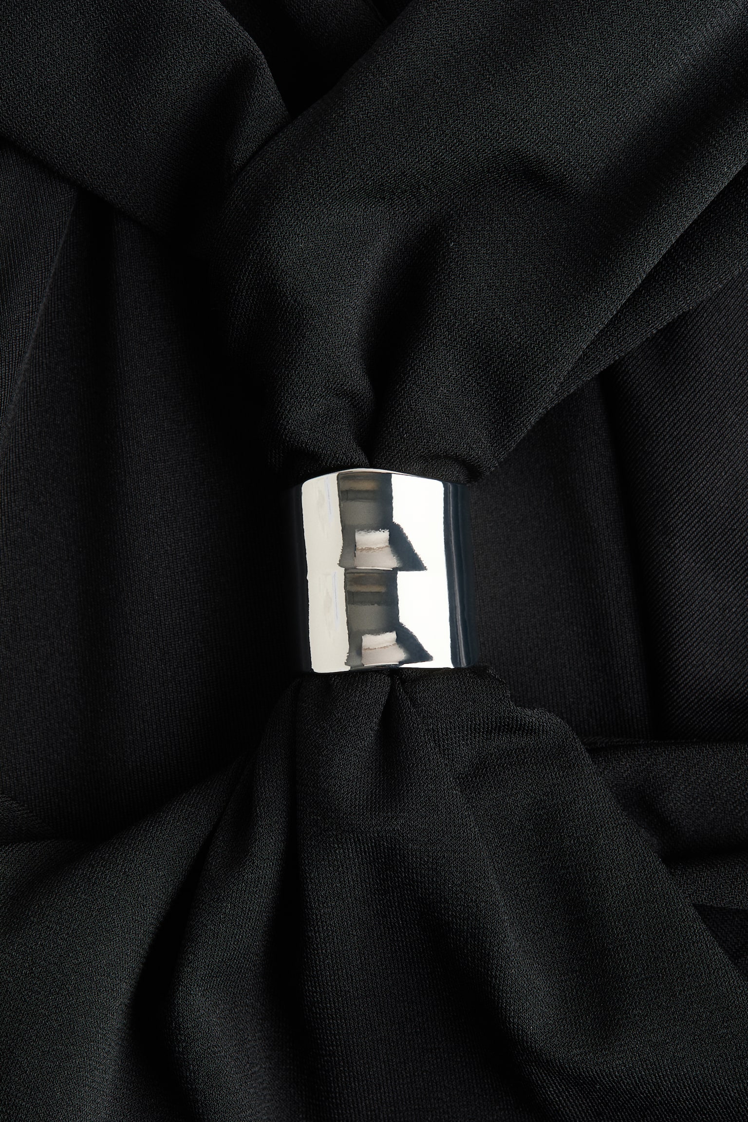 Crêpe Bodysuit - Black/Cream - 3