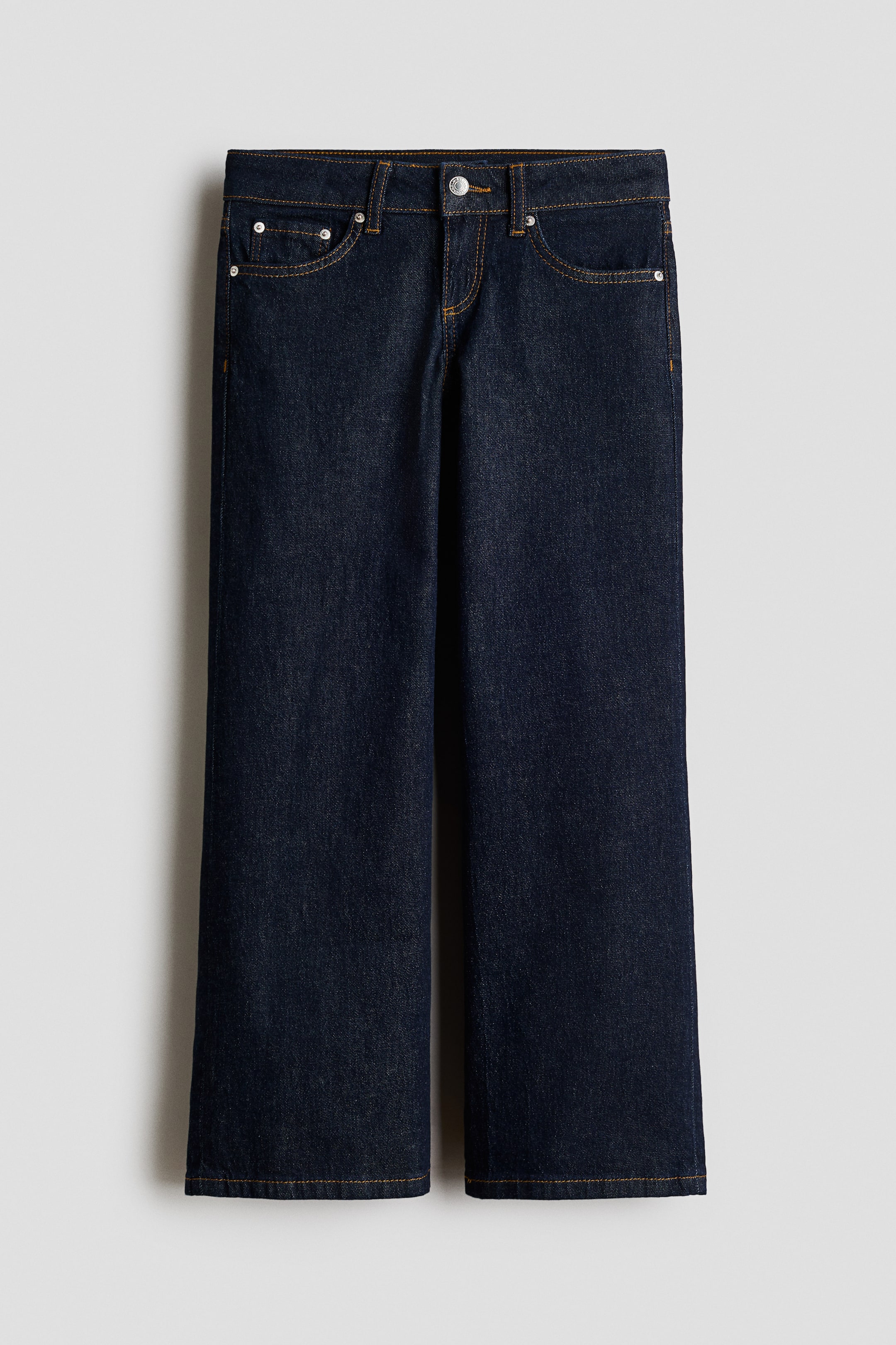 View larger image: Wide Leg Low Jeans - Dark denim blue - Kids | H&M 1