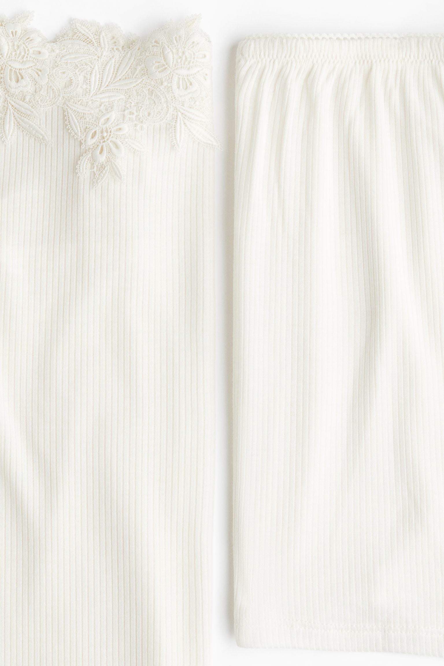 Пижама Shoulder — H&M, цвет: Кремовый — фото 2