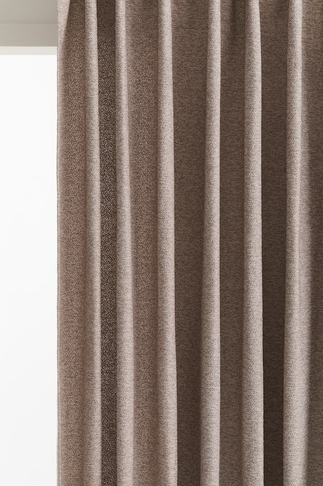 Grandi tende in tessuto bouclé 2 pezzi - Greige/Beige - 1
