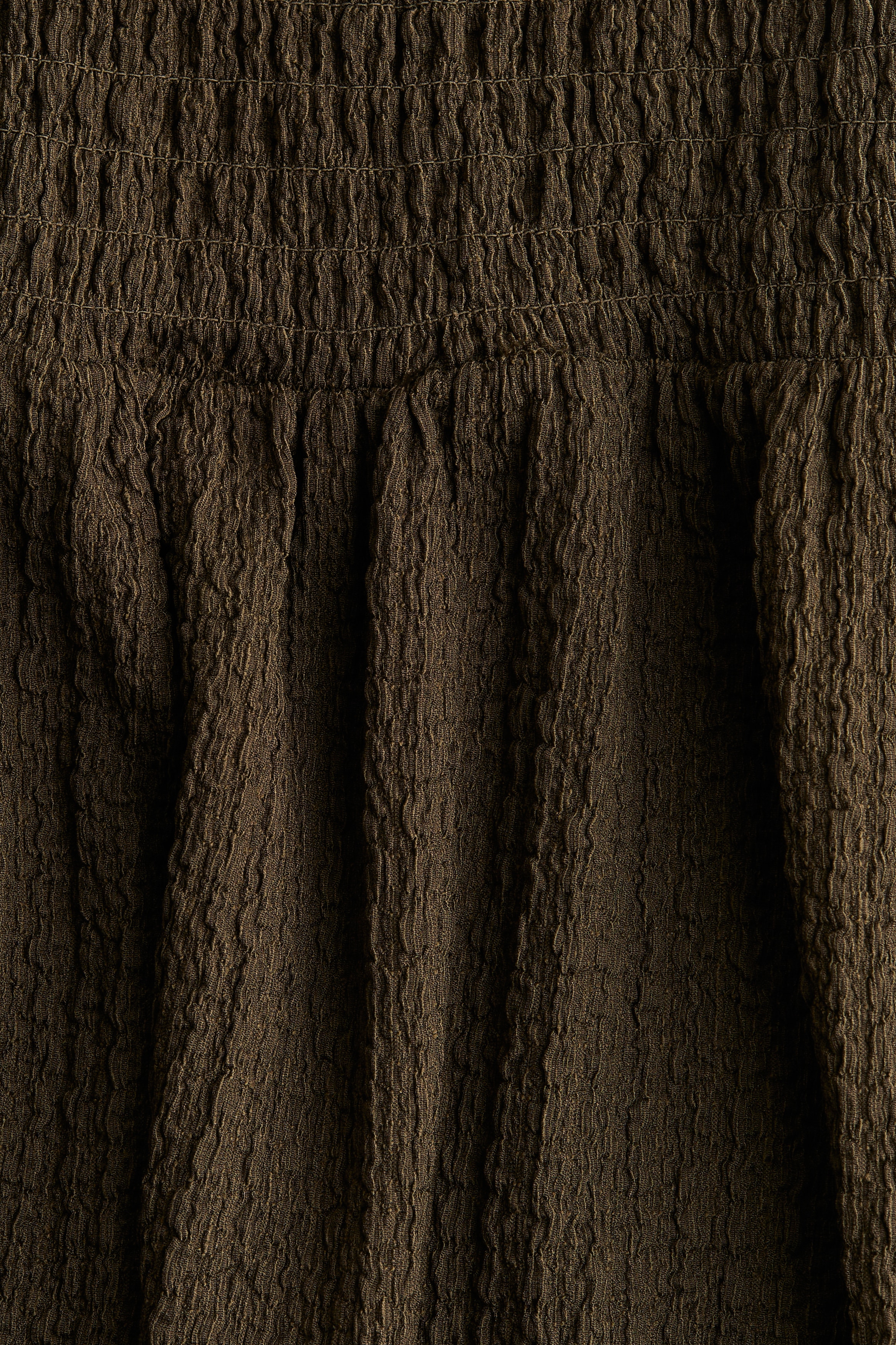 Smocked bandeau dress