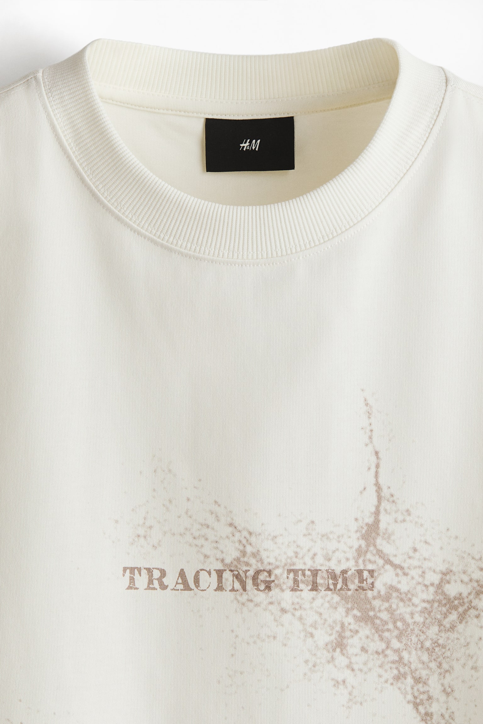 Loose Fit Printed T-shirt - White/Tracing Time/Black/Frozen in Time/Dusty green/Stone Whispers - 3