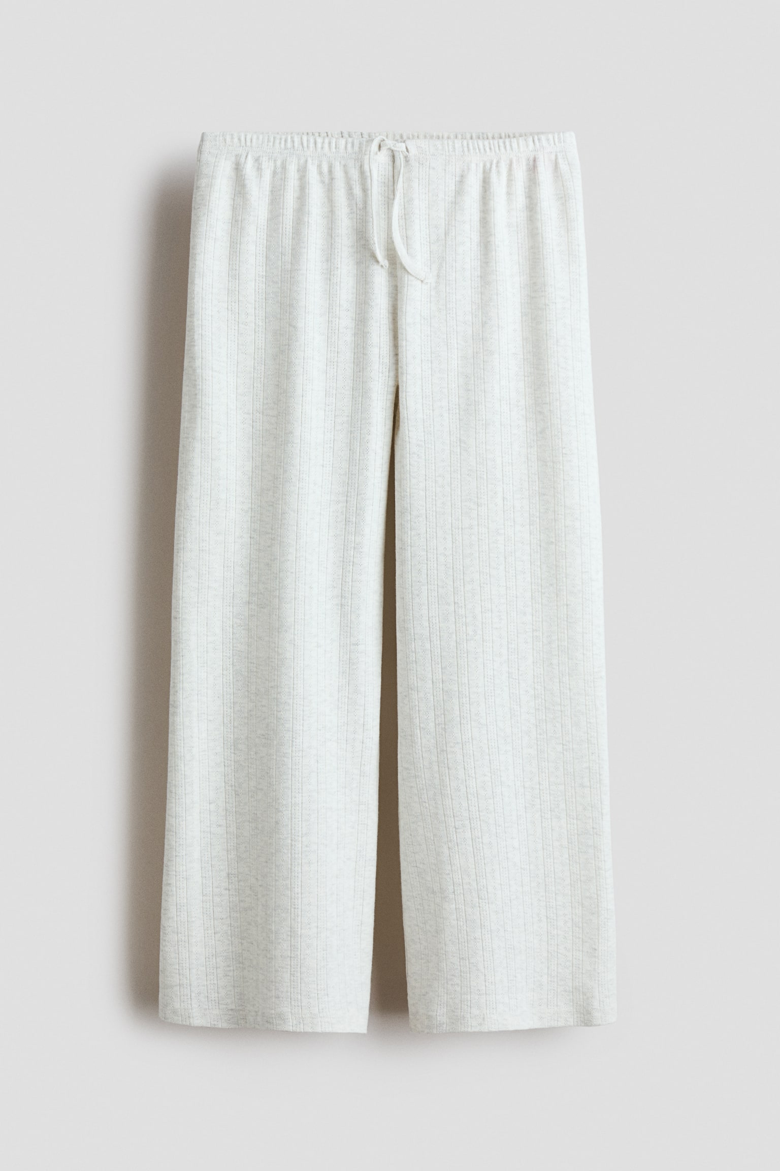 Cotton pyjama bottoms - Light grey marl - 1
