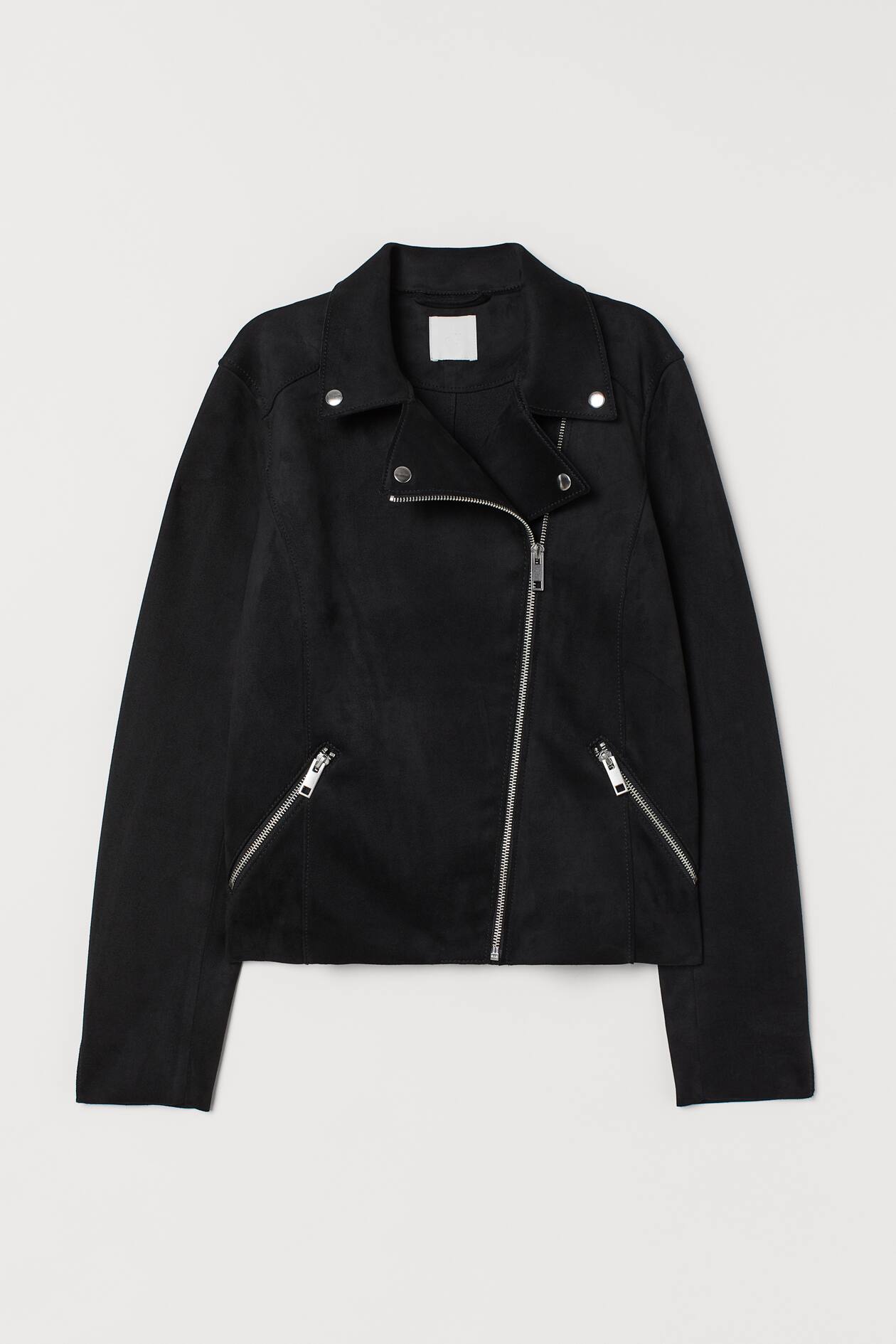 Biker Jacket - Long sleeve - Black - Ladies | H&M US