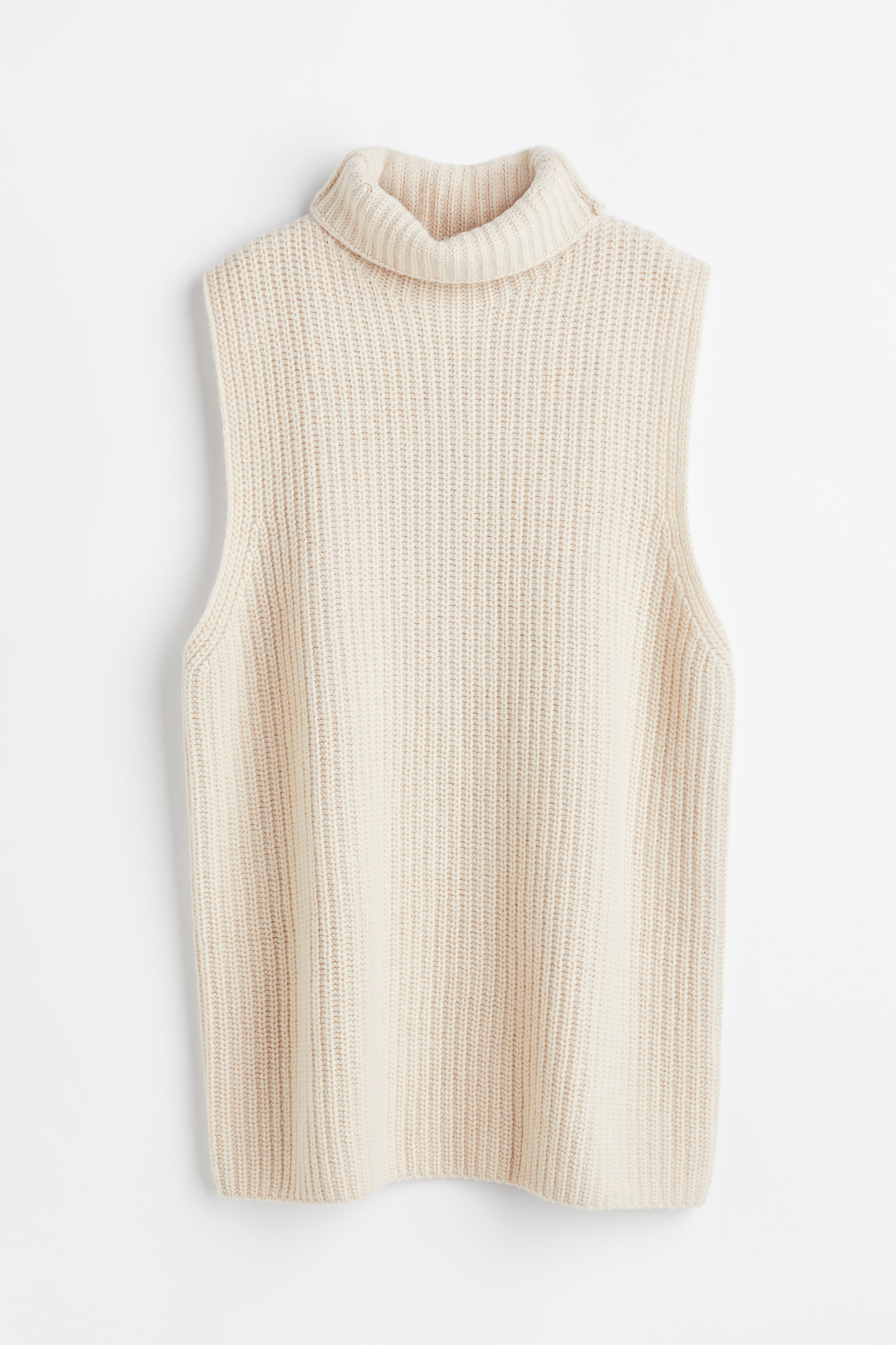 Grösseres Bild ansehen: Gerippter Pullunder aus Kaschmirmix - Hellbeige - DAMEN | H&M CH 1