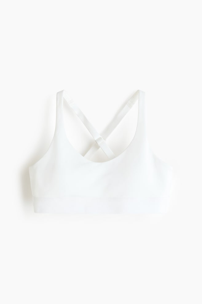 Padded Sports Top with DryMove™ - White/White/Mint/Black - 1