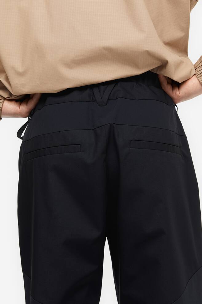 Regular Fit Water-repellent outdoor trousers - Black/Dark khaki green - 6
