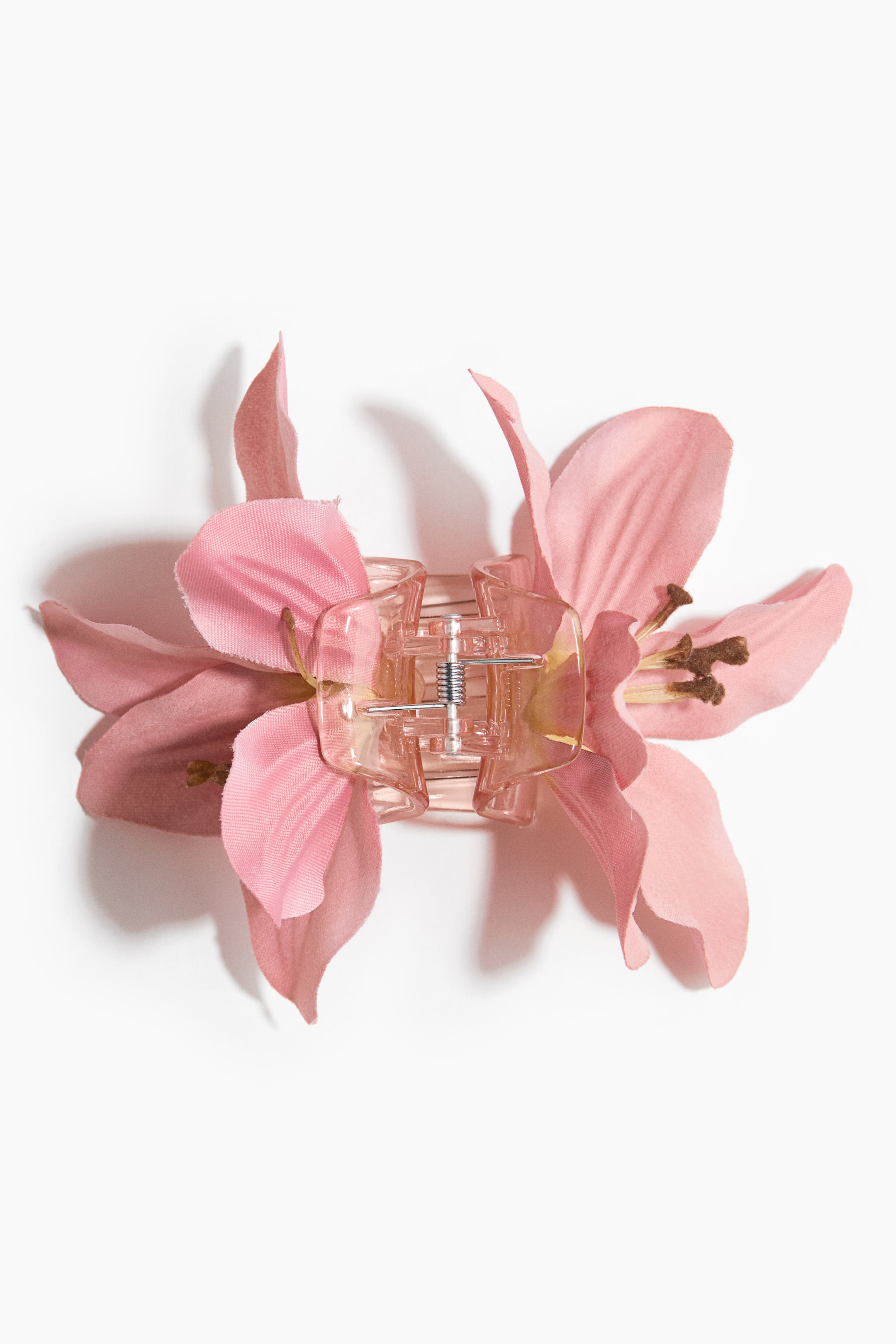 Flower-Appliquéd Hair Claw
