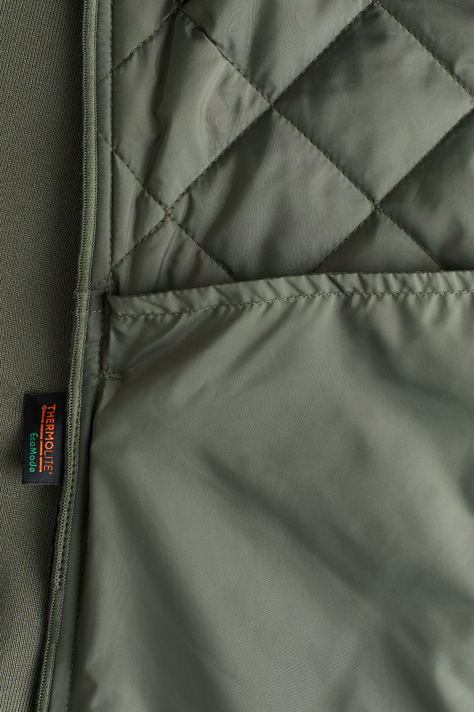 Slim Fit Padded riding gilet - Khaki green - 2