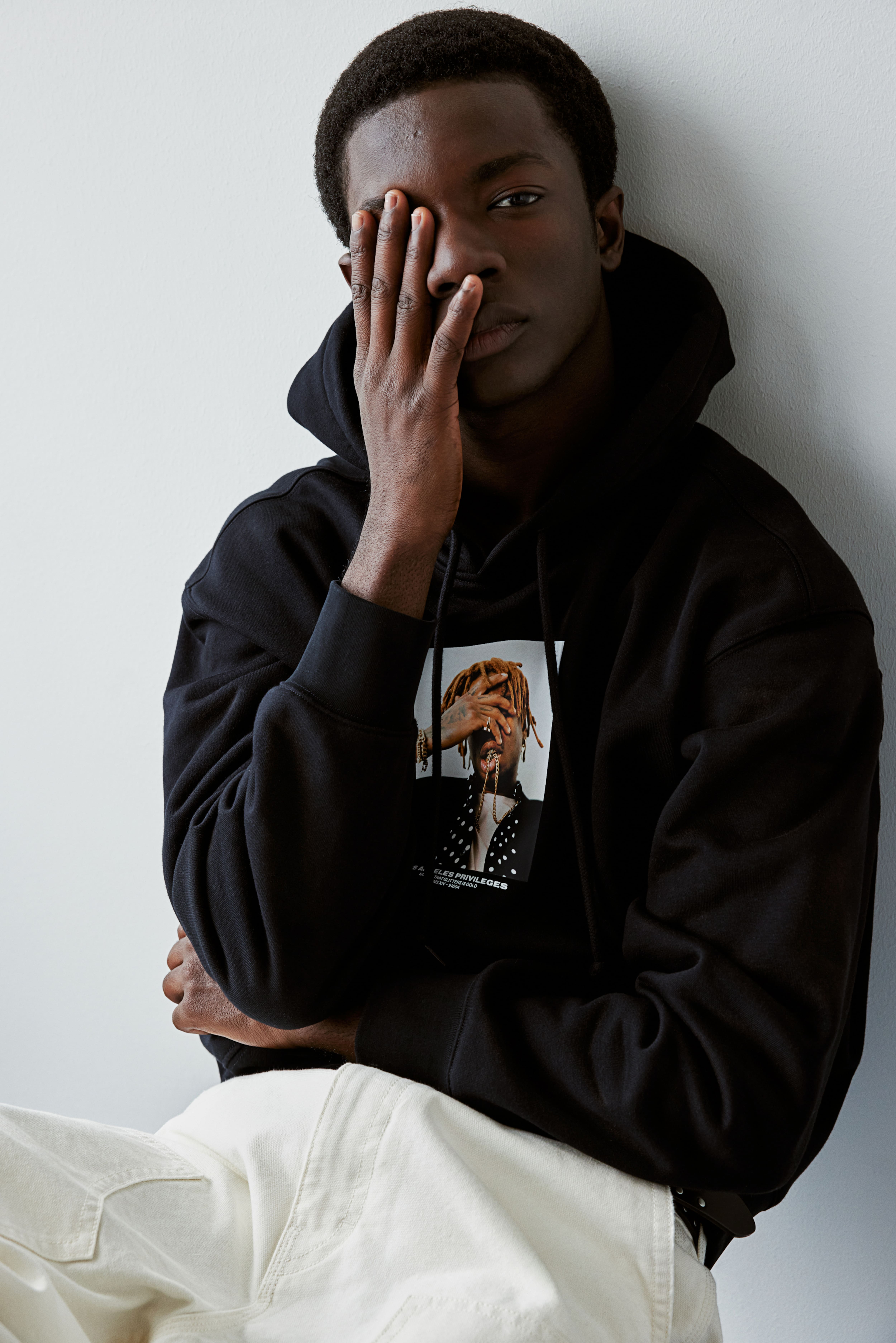 Black los angeles hoodie sale