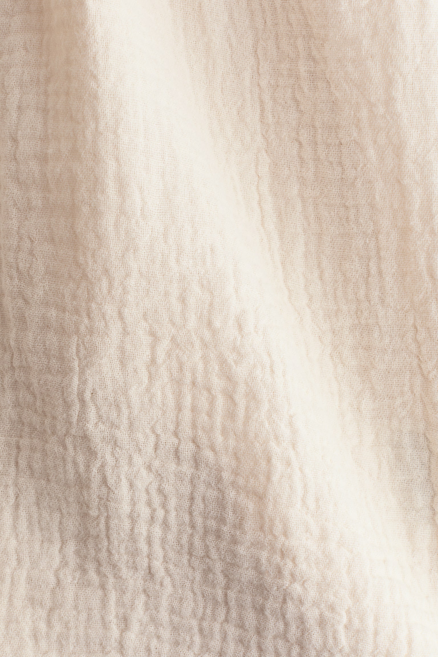 Blouse en mousseline de coton - Beige clair - 5