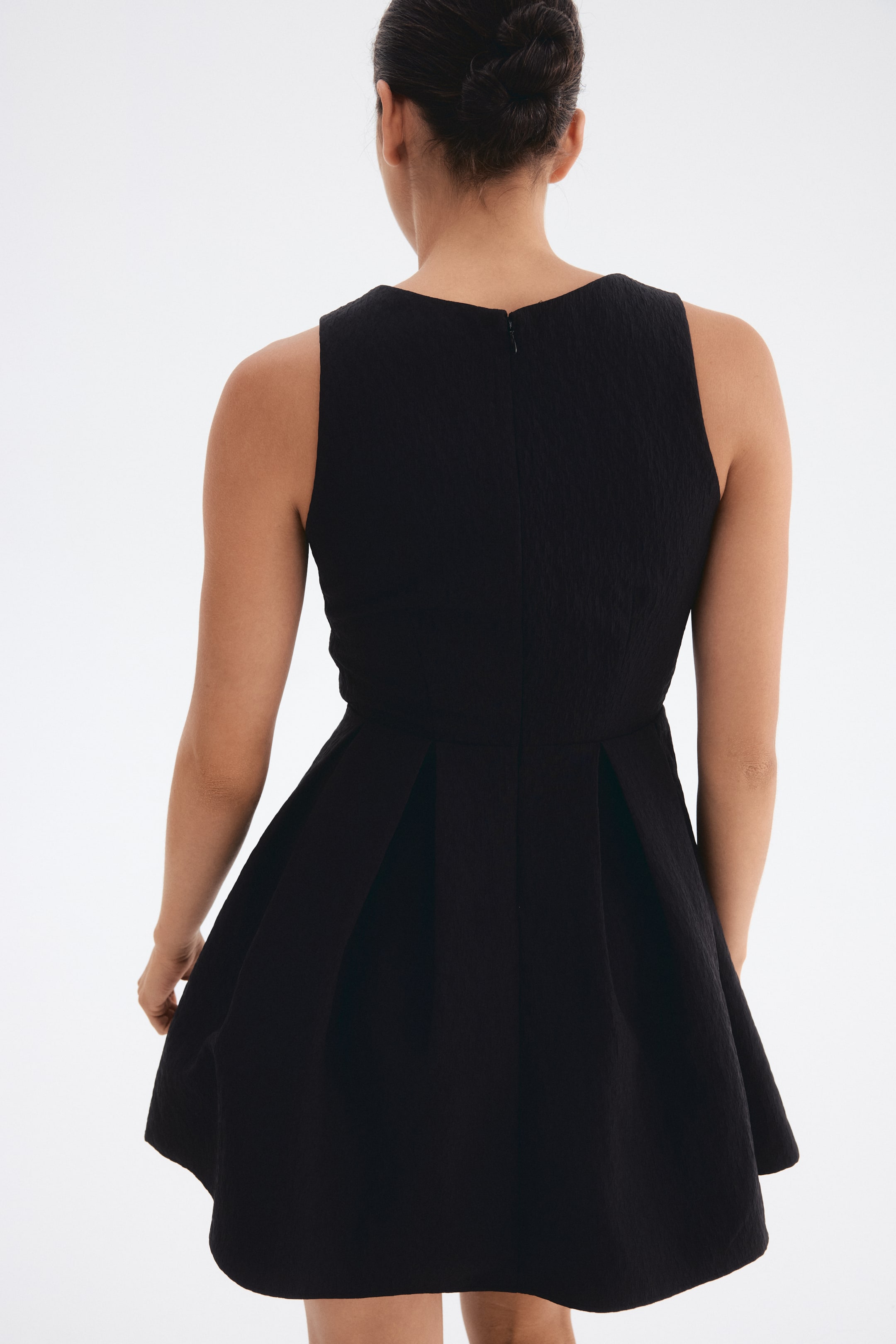 Ingrandisci l'immagine: Abito con gonna svasata - Nero - DONNA | H&M CH 3