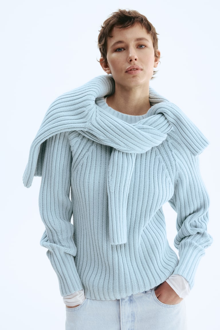 Rib-knit jumper