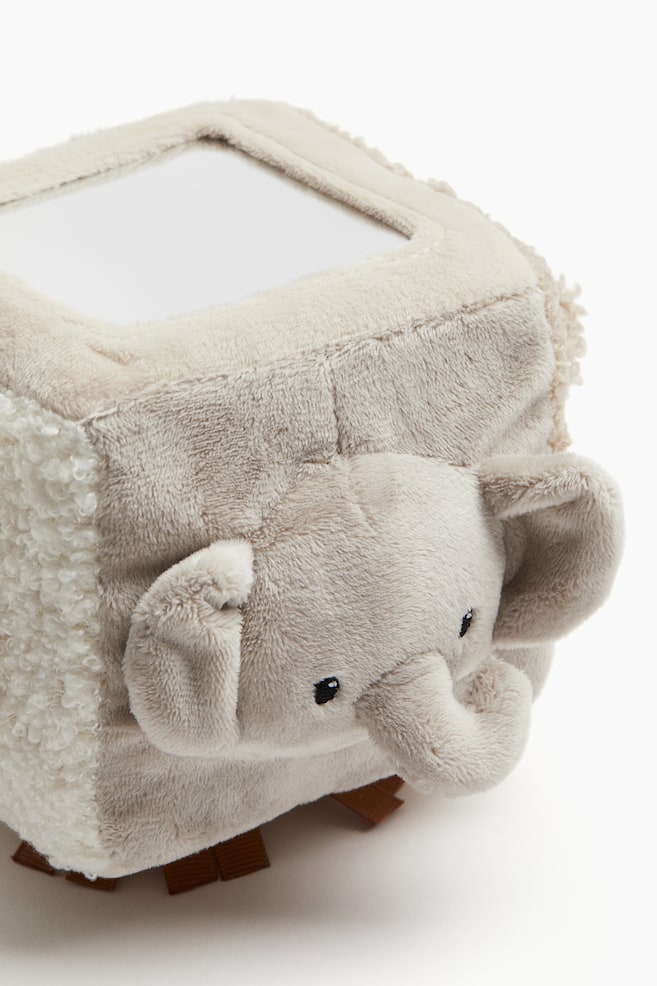 Peluche interattivo a forma di cubo-Beige chiaro/orsetto - 3