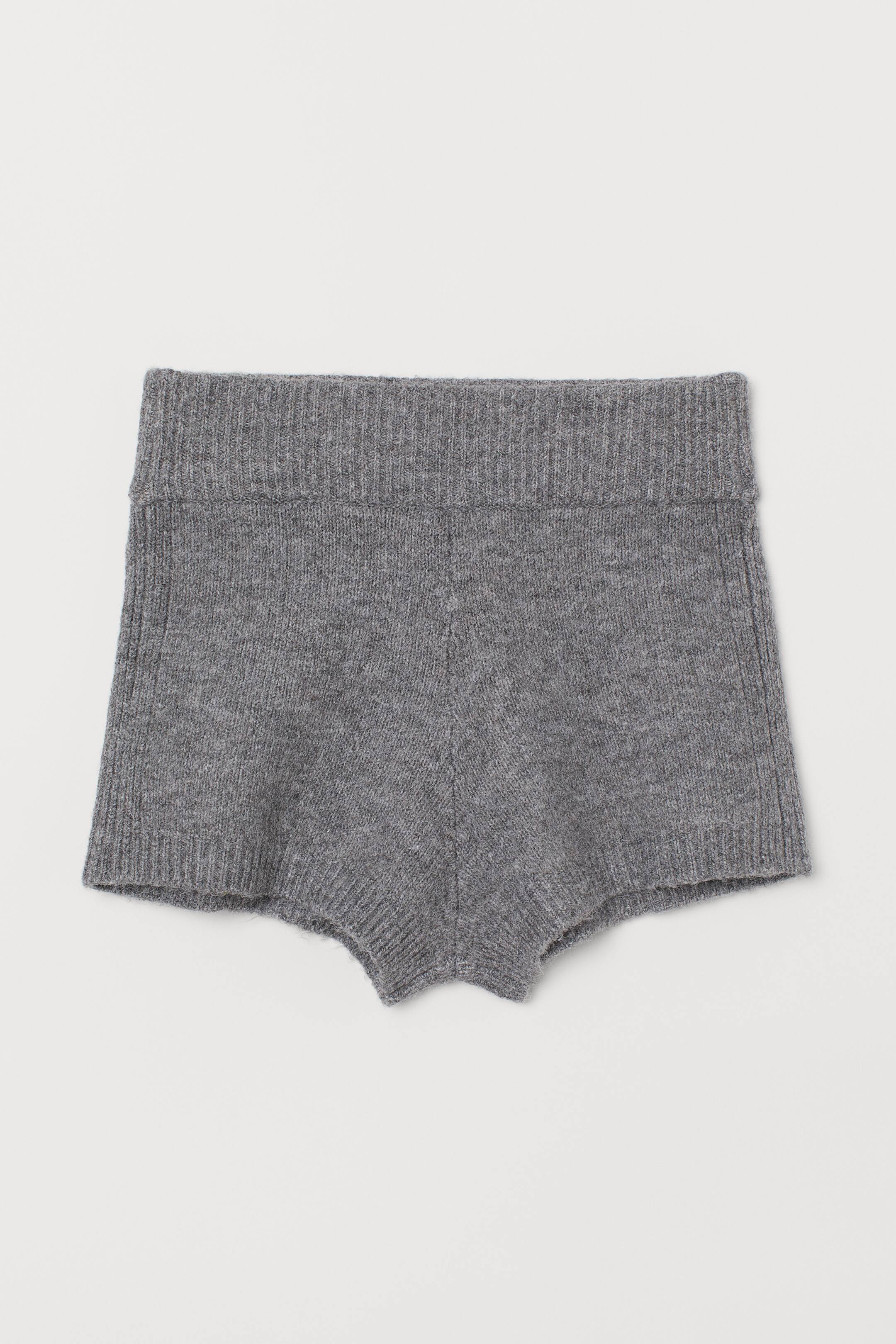 Knit Shorts - Gray melange - Ladies | H&M US 