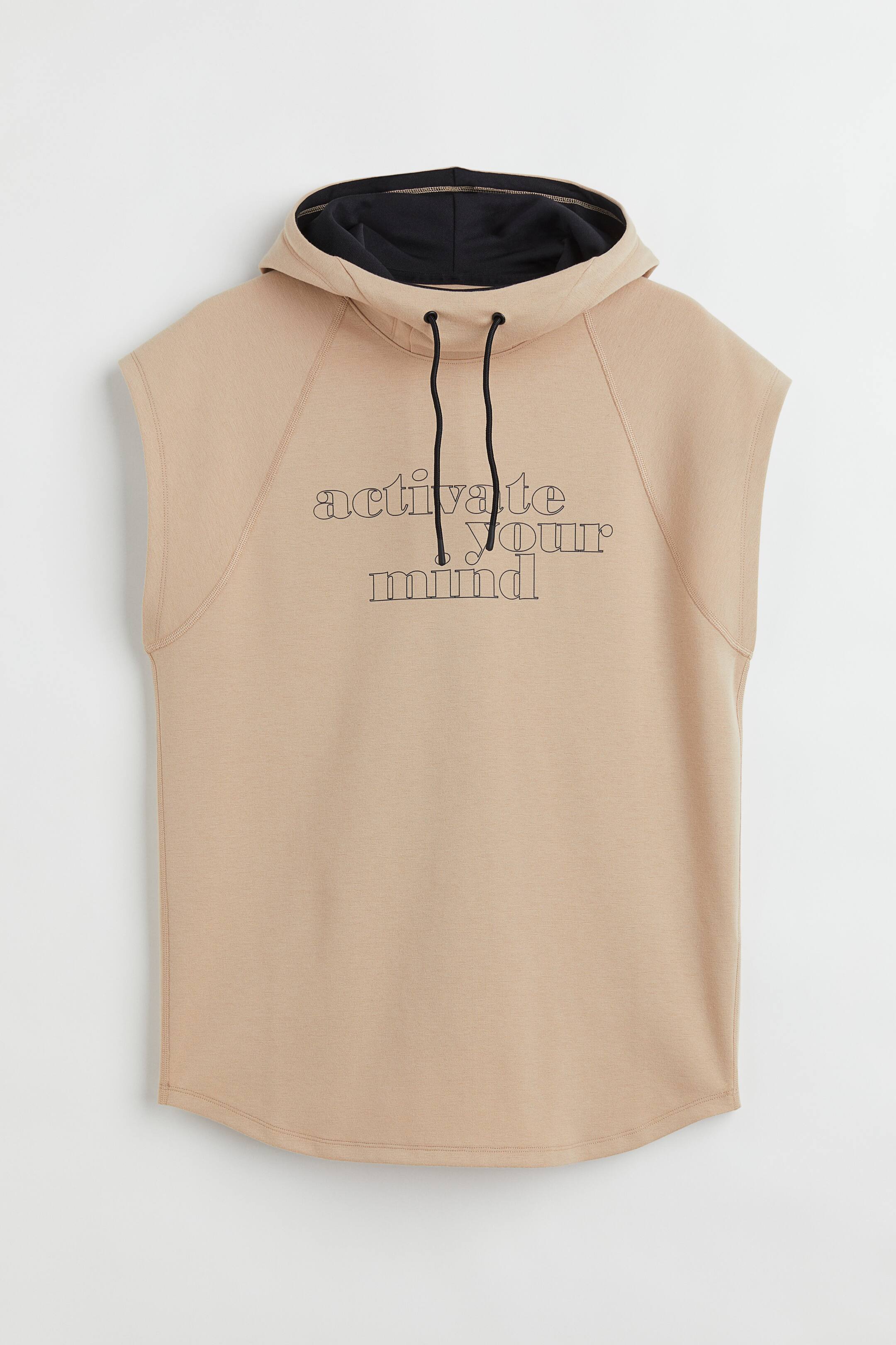 Xem ảnh lớn hơn: Áo thể thao nhanh khô - Màu be/Activate Your Mind - Men | H&M VN 1