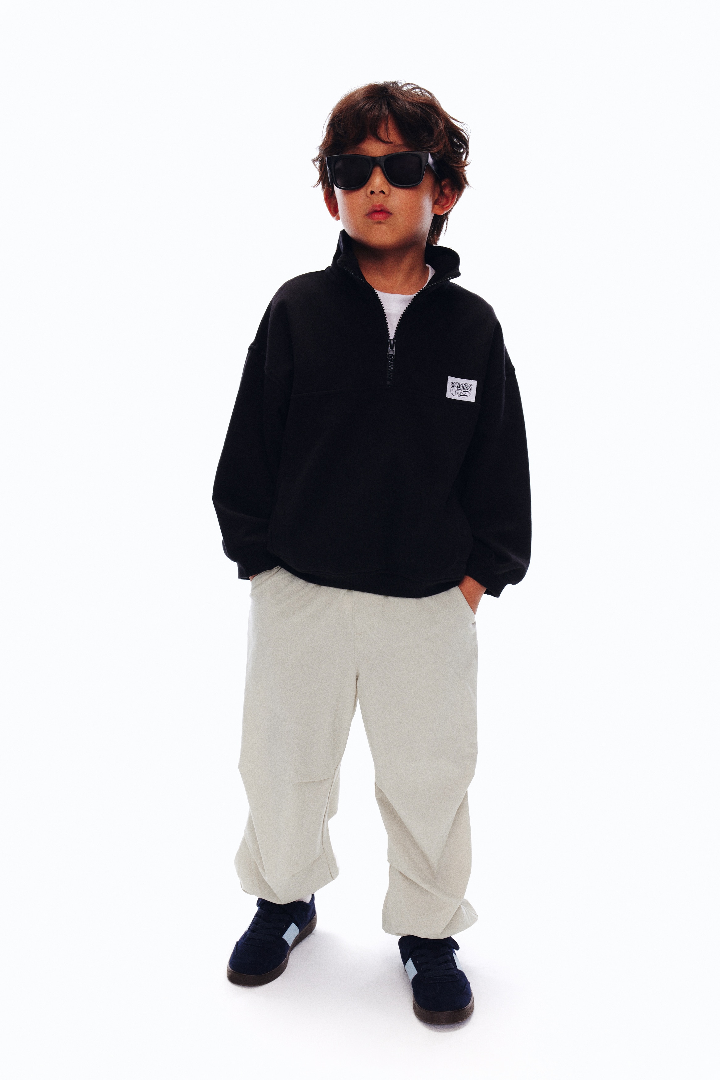 Pull-On Pants - Light taupe/Black