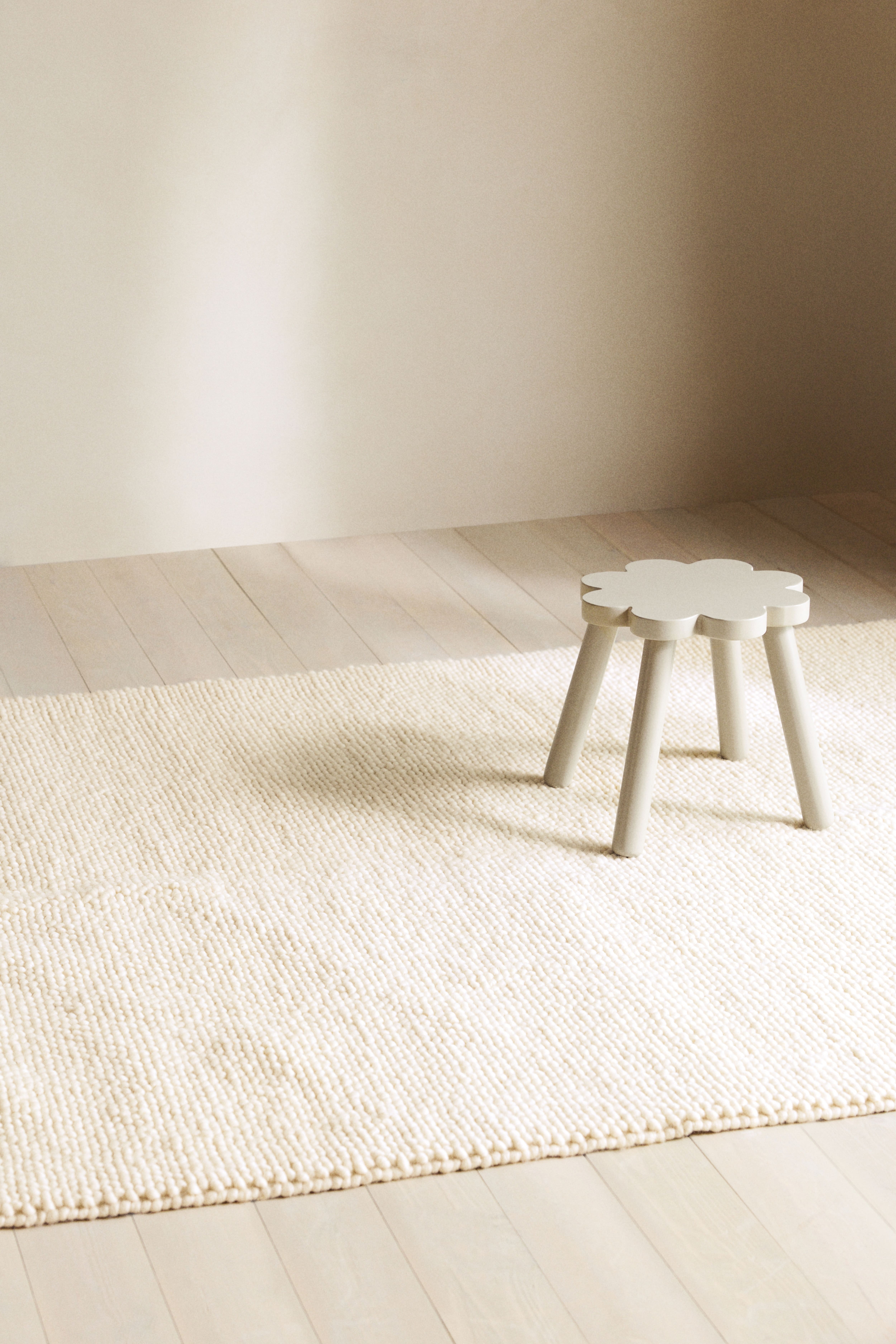 Textured-Weave Wool-Blend Rug