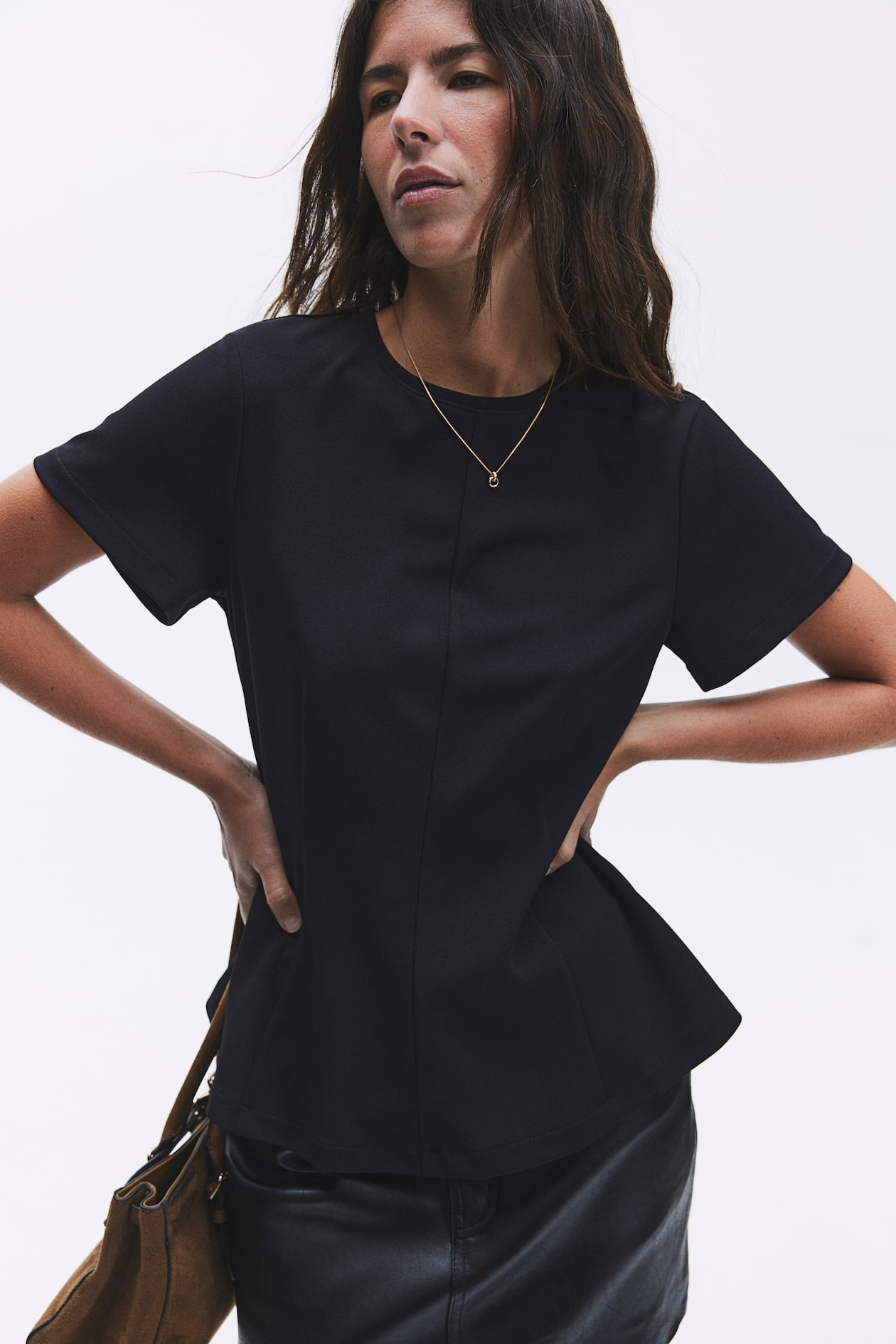 Top cintré Noir FEMME H&M BE