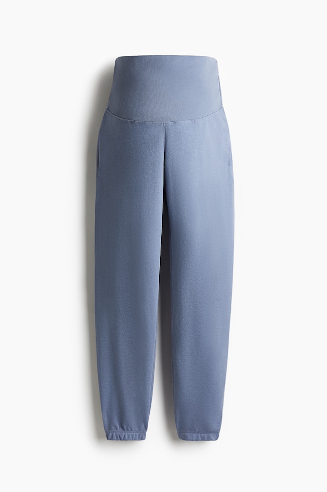 MAMA Tapered joggers - Dusty blue - 1