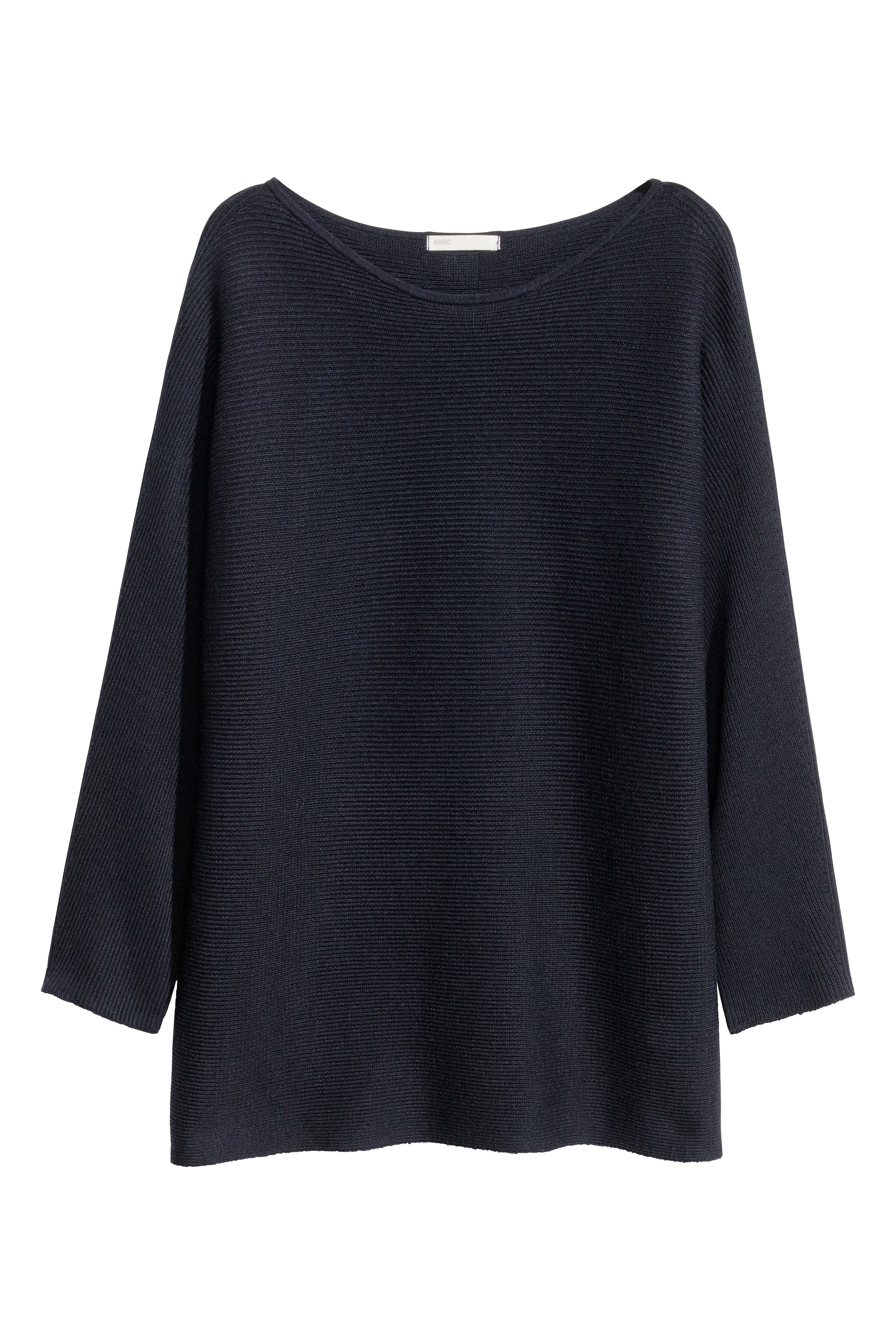 View larger image: Rib-knit jumper - Dark blue - Ladies | H&M GB 1