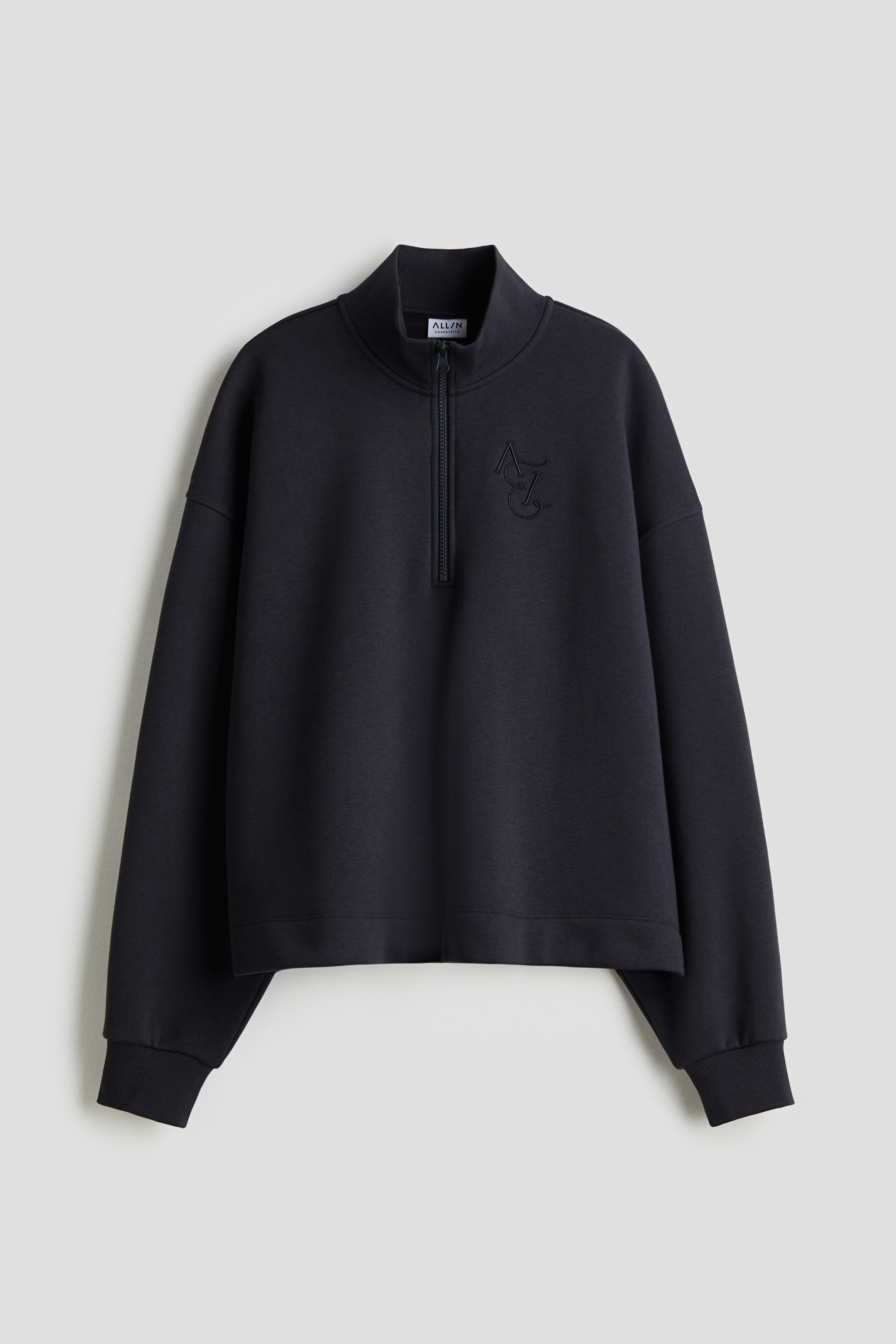 Maglia sportiva con cerniera - Blu navy