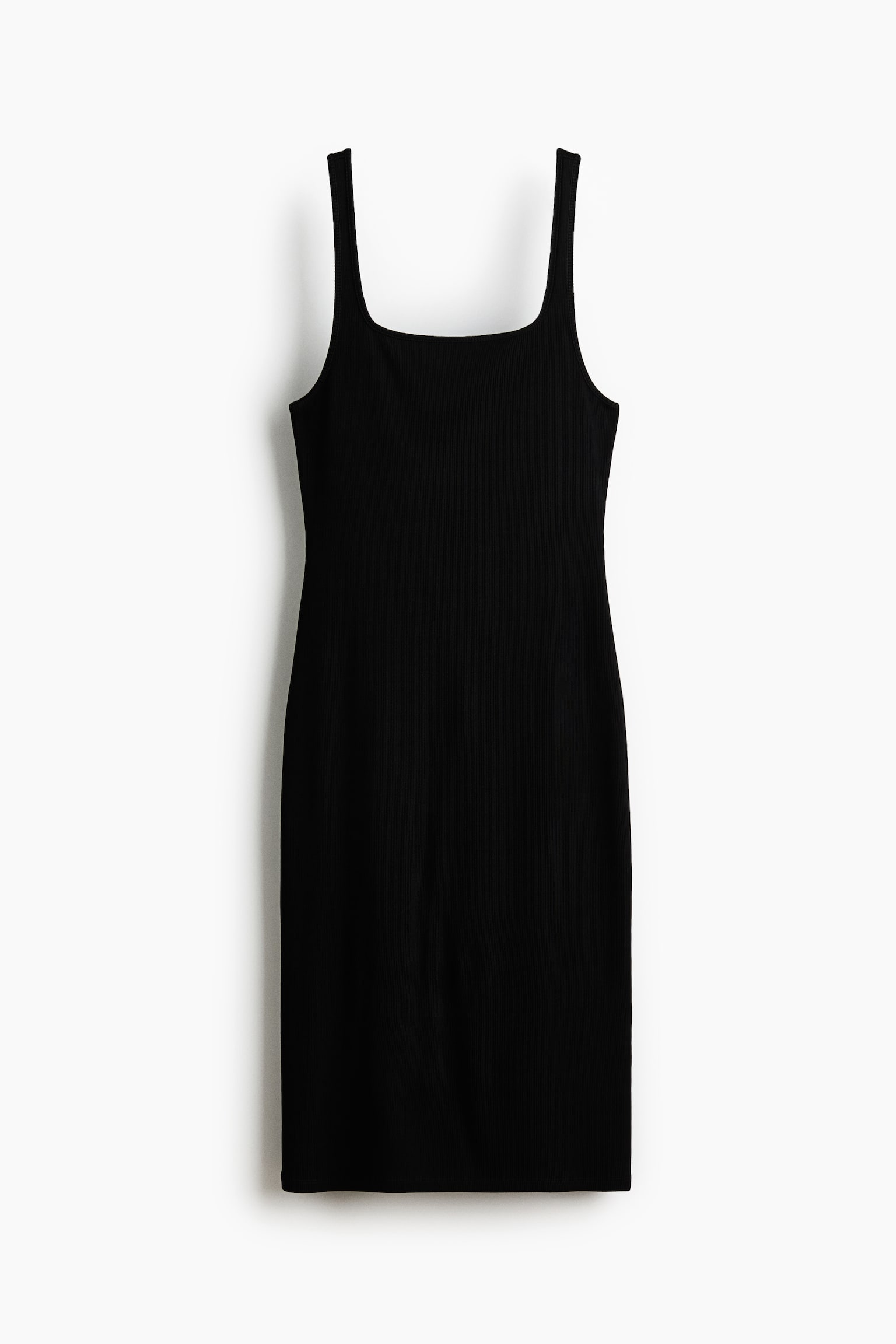 Viscose bodycon dress - Svart