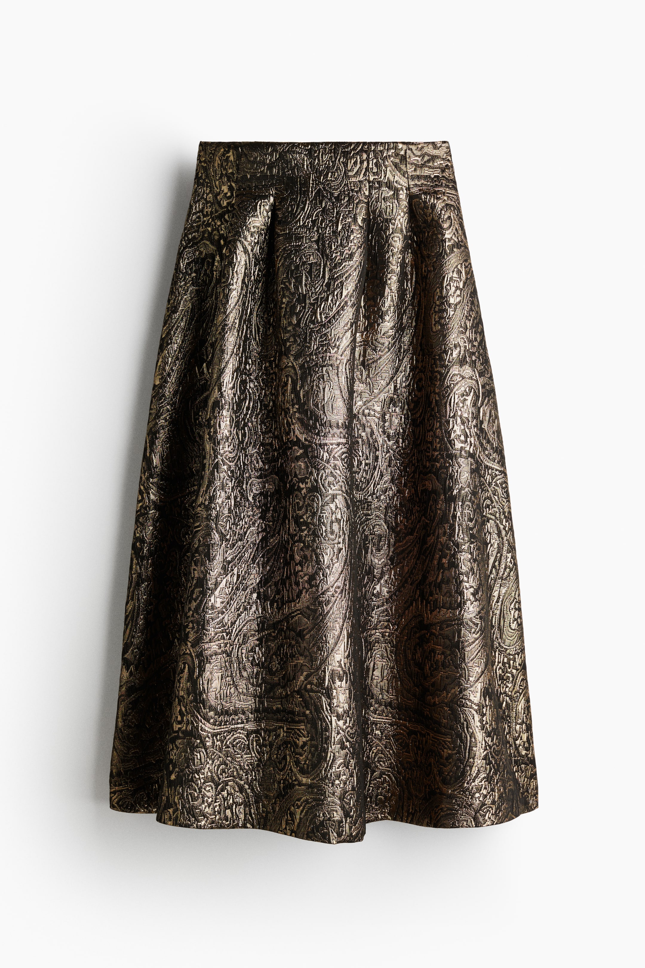 Προβολή μεγαλύτερης εικόνας: Εβαζέ φούστα - Σκούρο γκρι/χρυσαφί - Ladies | H&M GR 5