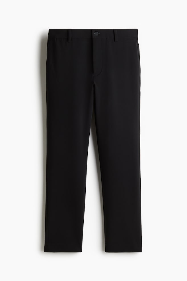 Cropped broek - Slim Fit - Zwart/Donkergrijs/Lichtbeige - 1