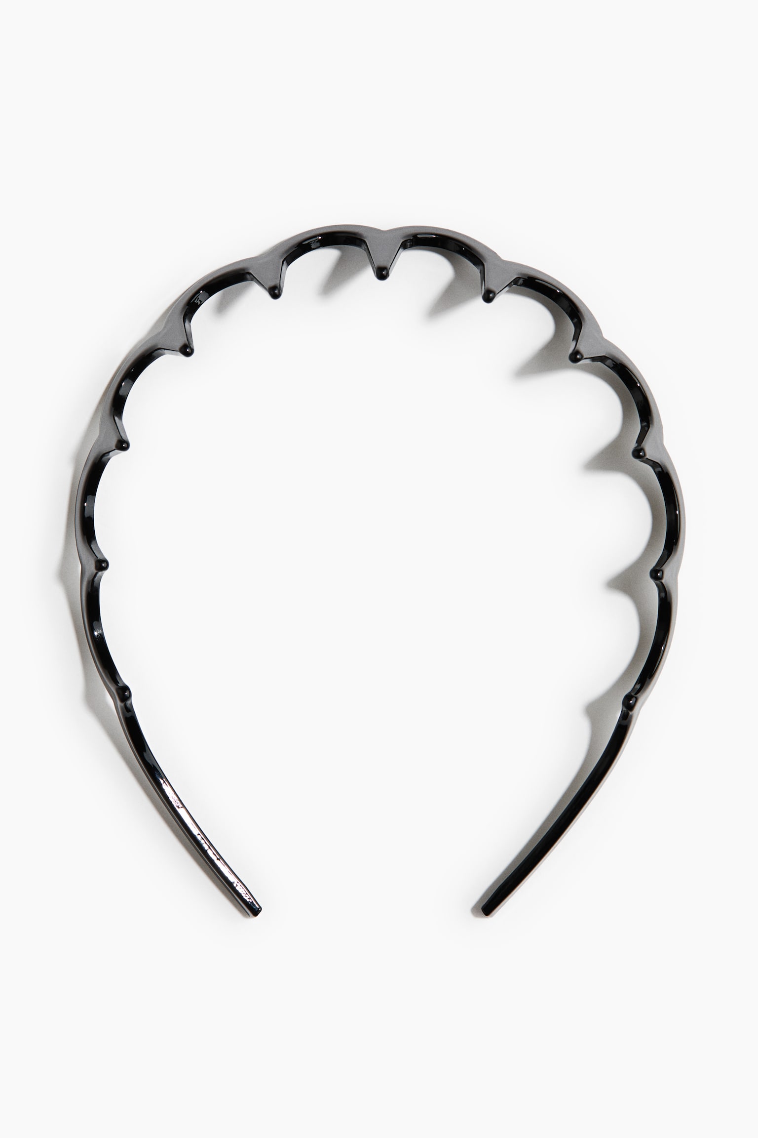 Diadema dentada - Negro/Marrón/Diseño carey