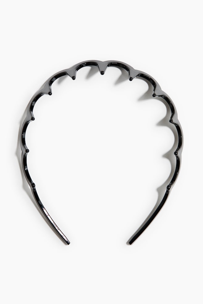 Haarreif mit Zinken - Schwarz - 1