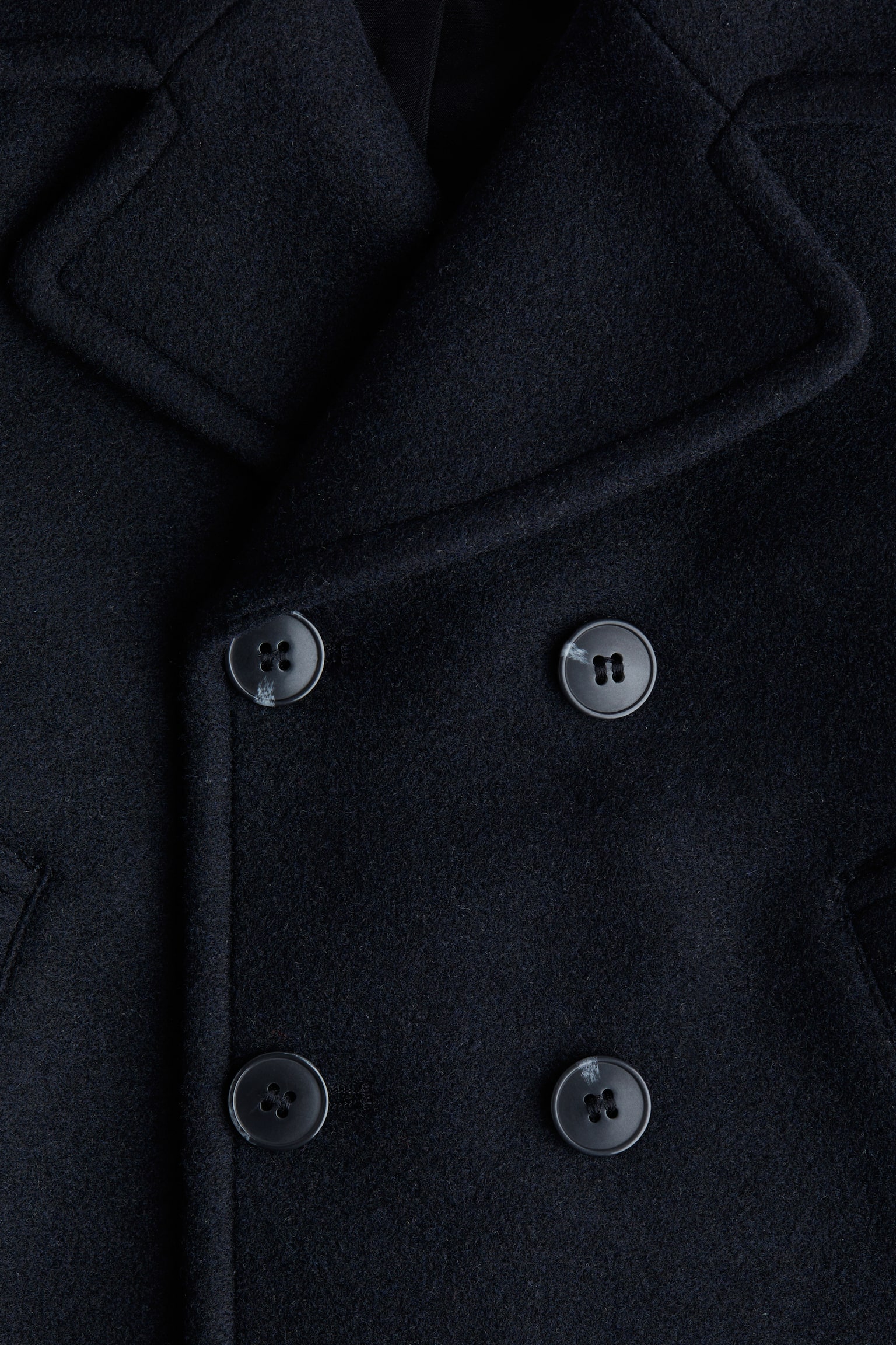 Детское пальто H&M Pea, цвет: Тёмно-синий — фото 5