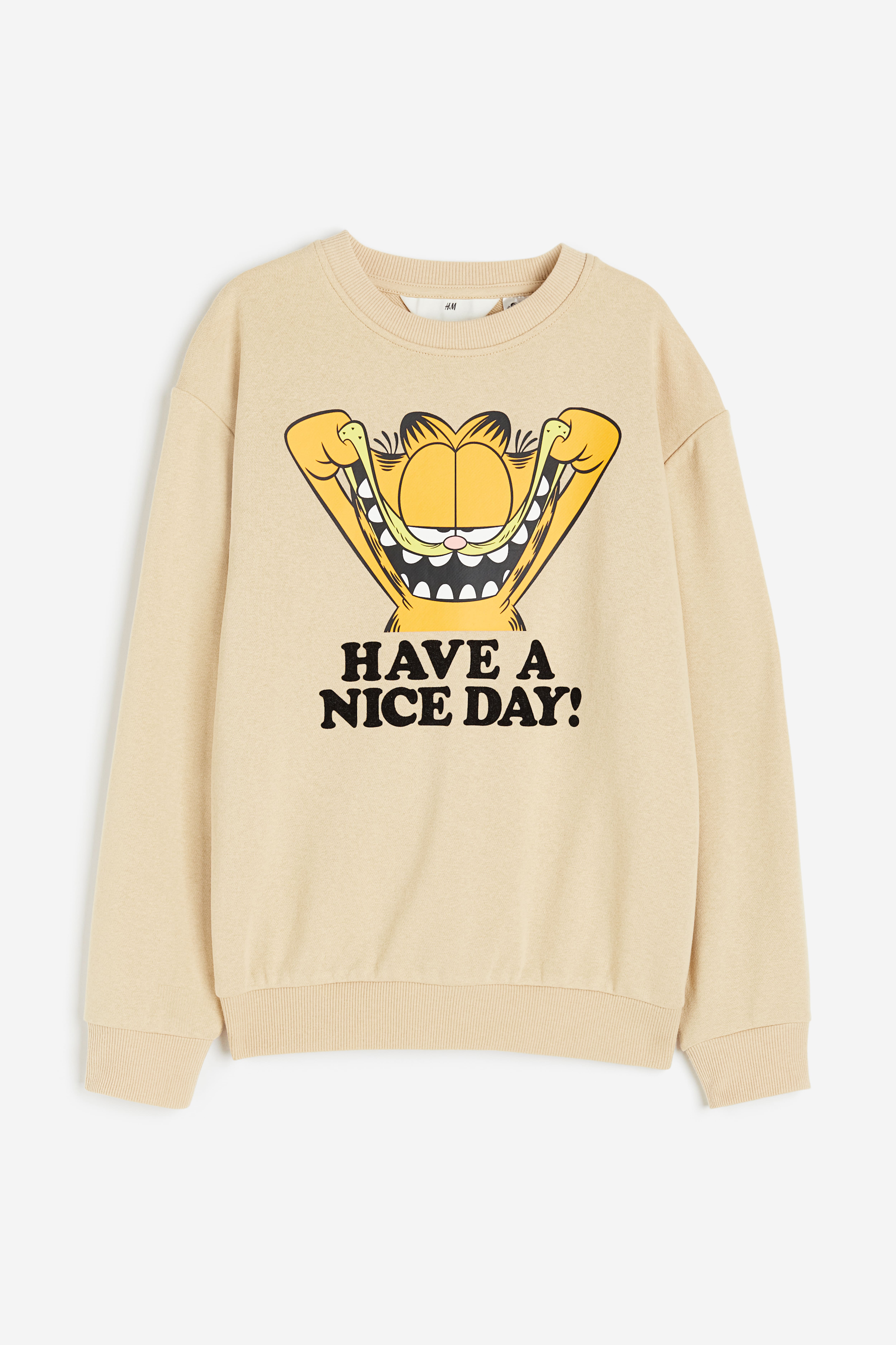 Garfield sweatshirt h&m hotsell