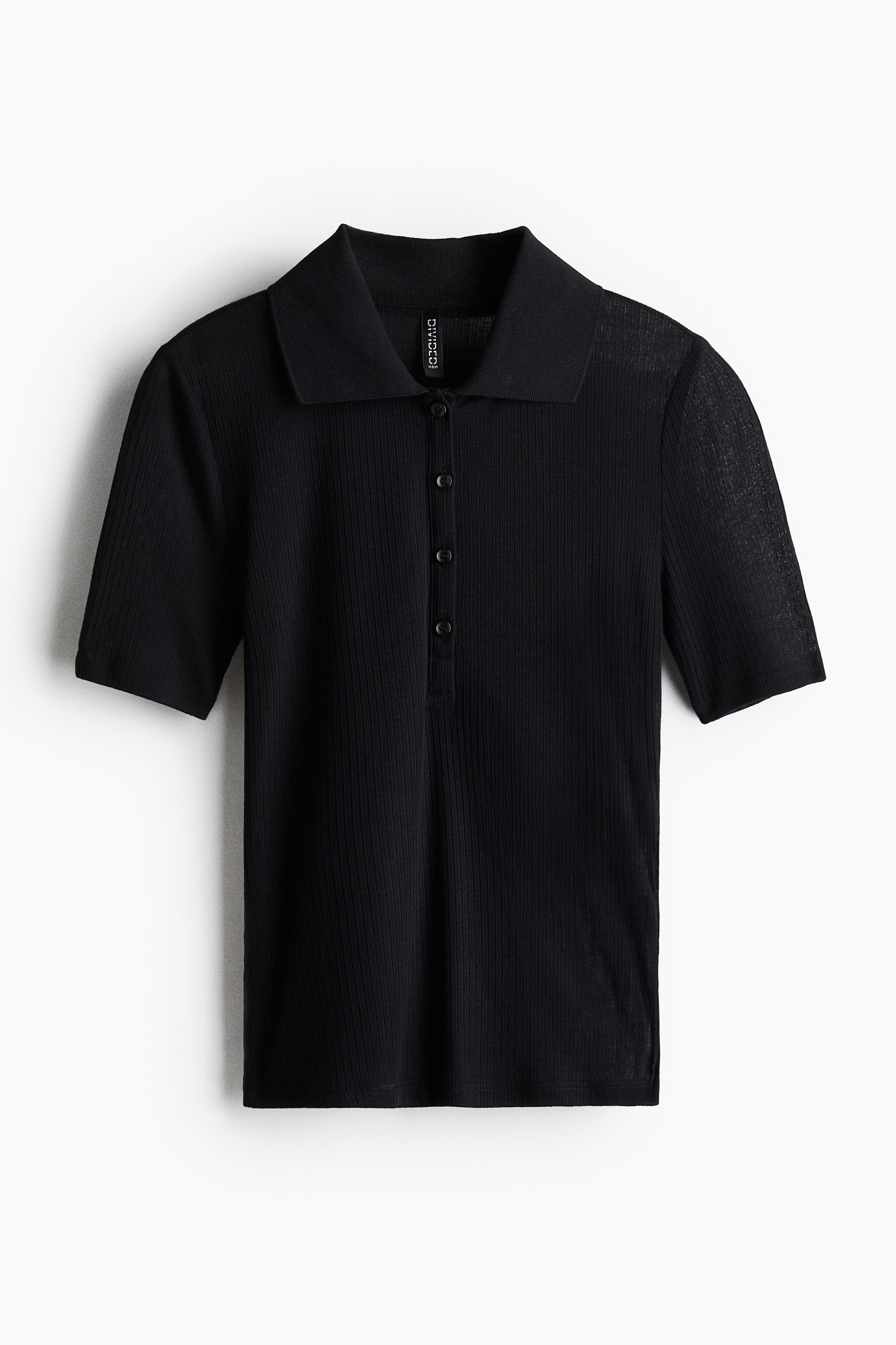 Ribbed Polo Shirt - Short sleeve - Short - Burgundy - Ladies | H&M US ラヴィジュール ravijour GATHER TWO WAY 水着