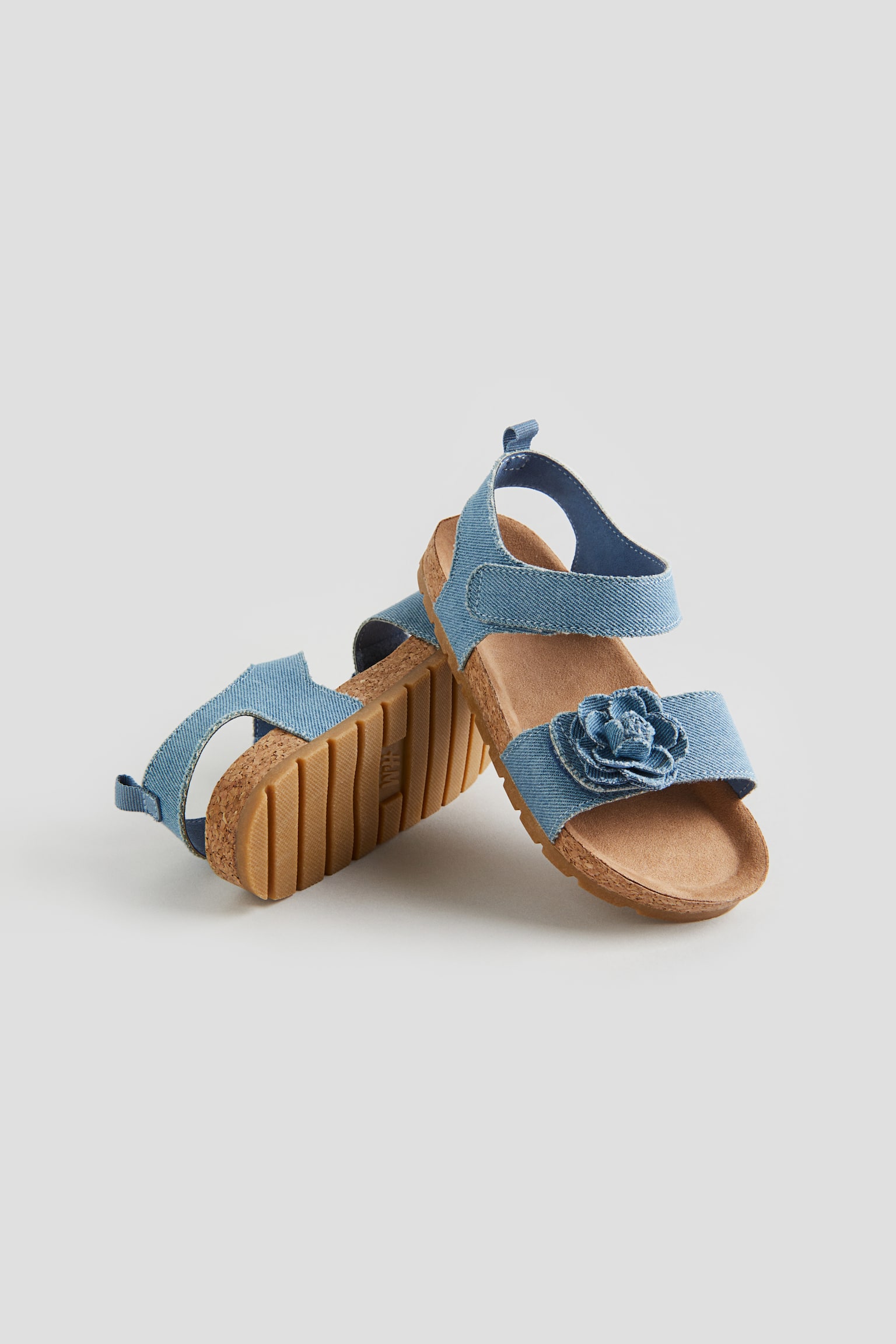 Ankle Strap Sandals - Denim blue/Flower/White/Gold colour/Powder pink/Light pink/Glittery/Light mole - 2