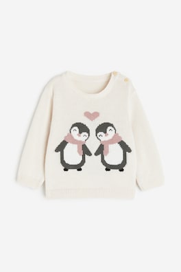 Set Pigiama In Raso Per Bambina - Motivo Pinguini Invernali, Maniche Lunghe, Bottoni, Taglia 5-6 Anni