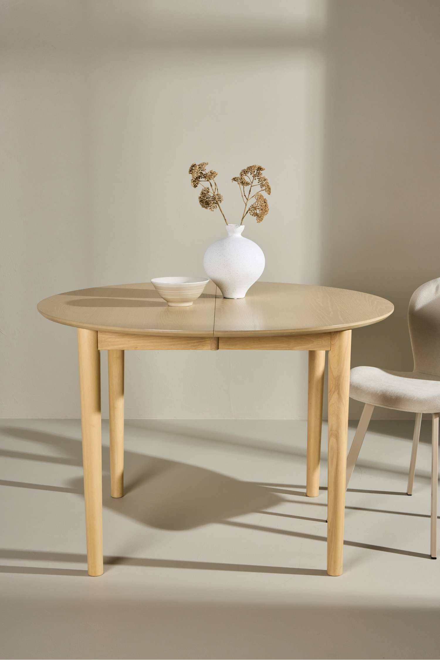 Gilda Table À Manger Ronde - Mdf, Blanchi