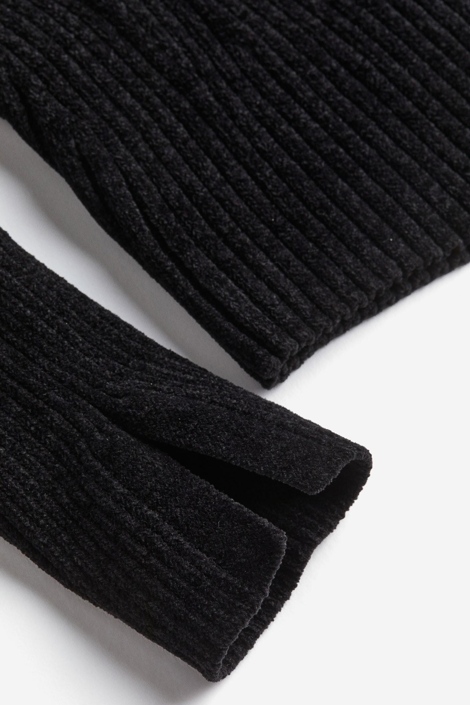 Áo jumper cổ Chelsea bằng len chenille - Màu xám than - 3