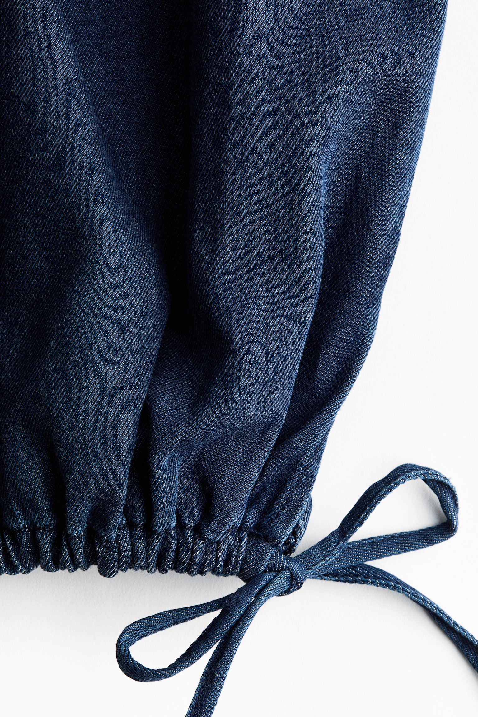 Balloon-leg denim trousers - Dark denim blue/Black/Light denim blue/Dark greige - 3