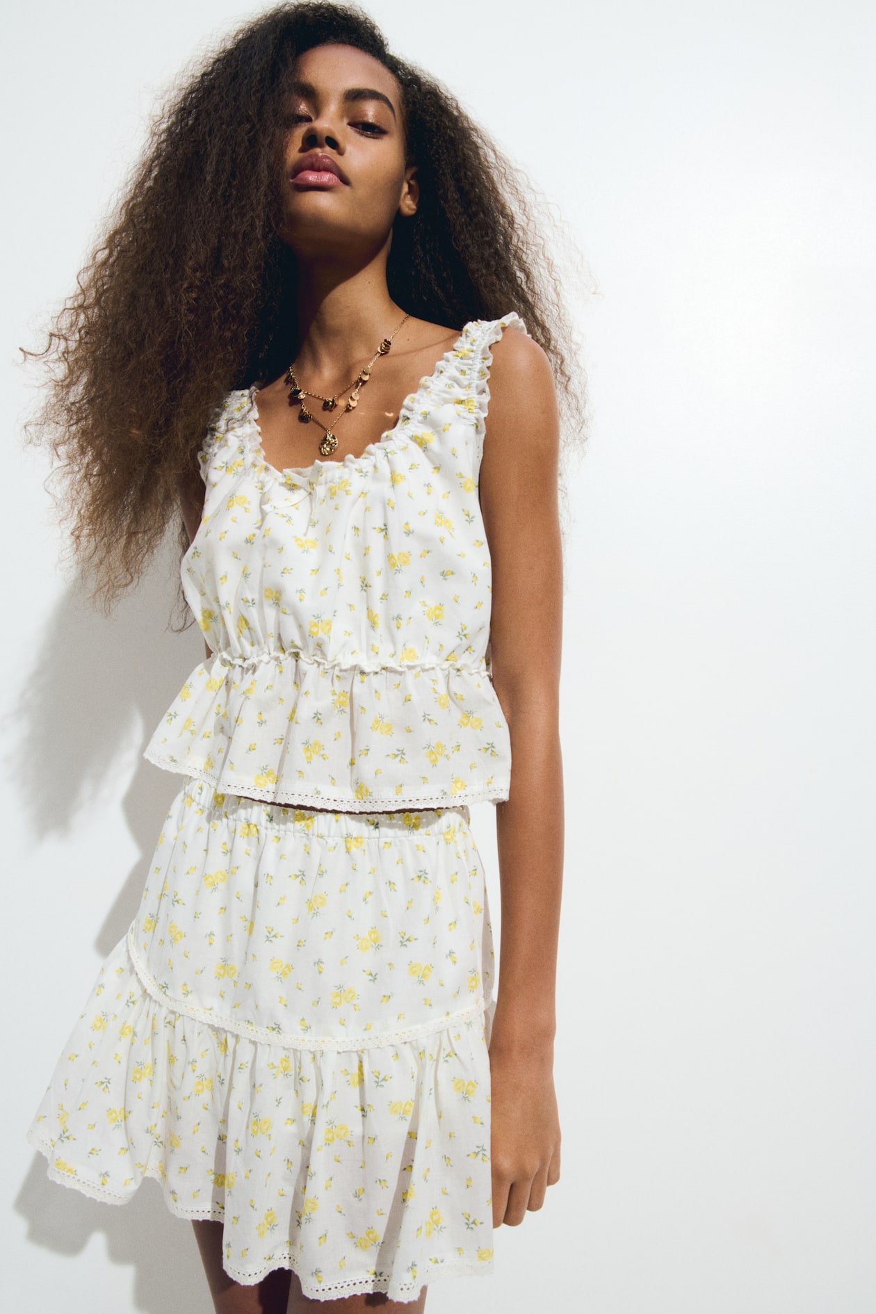 Gathered Peplum Top