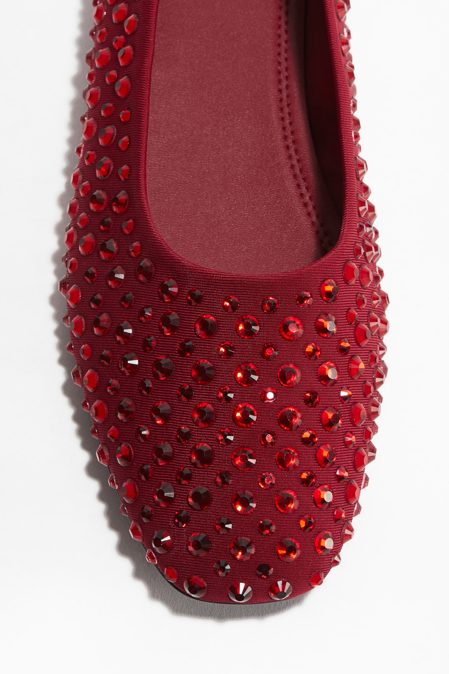 Embellished ballet pumps - Red/Navy blue/Black - 2