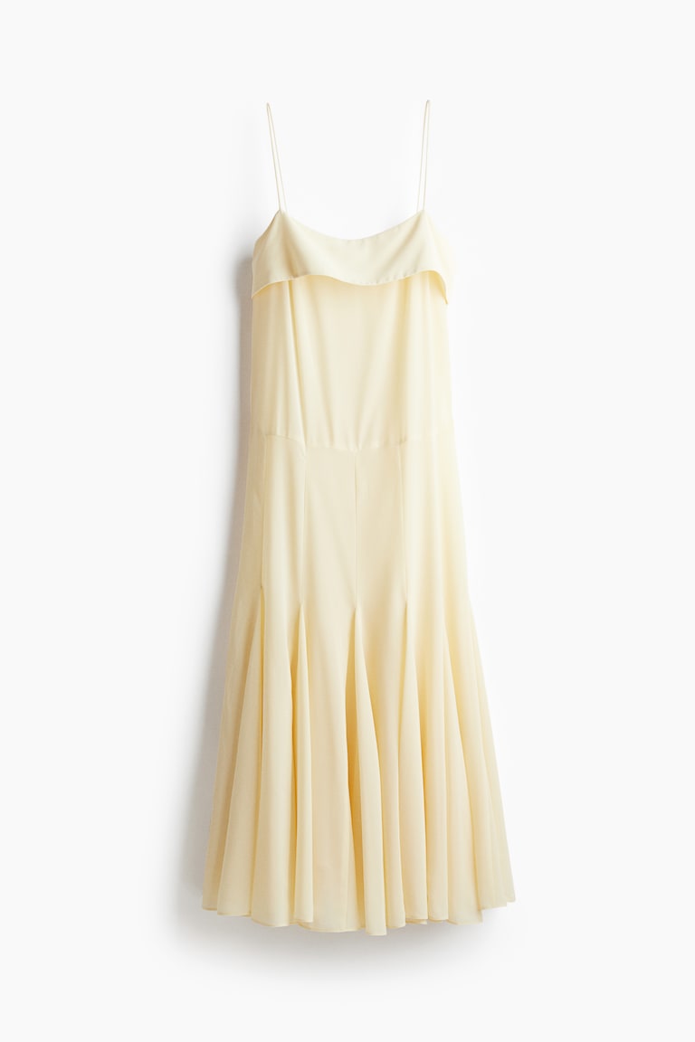 Women's Brown Chiffon Strappy Dress