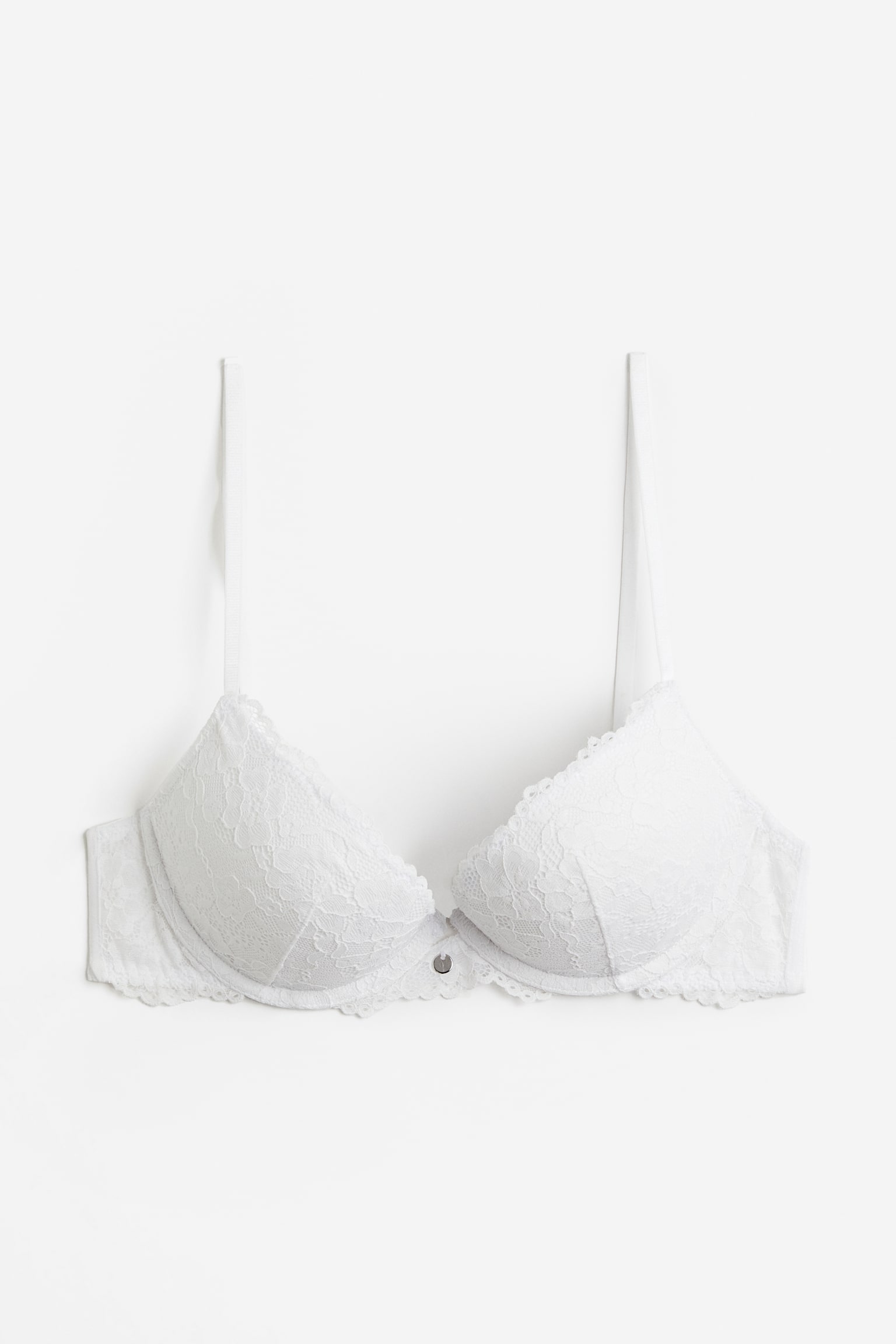 Lace Super Push Up Bra - White/Black/Powder pink/Light blue - 1