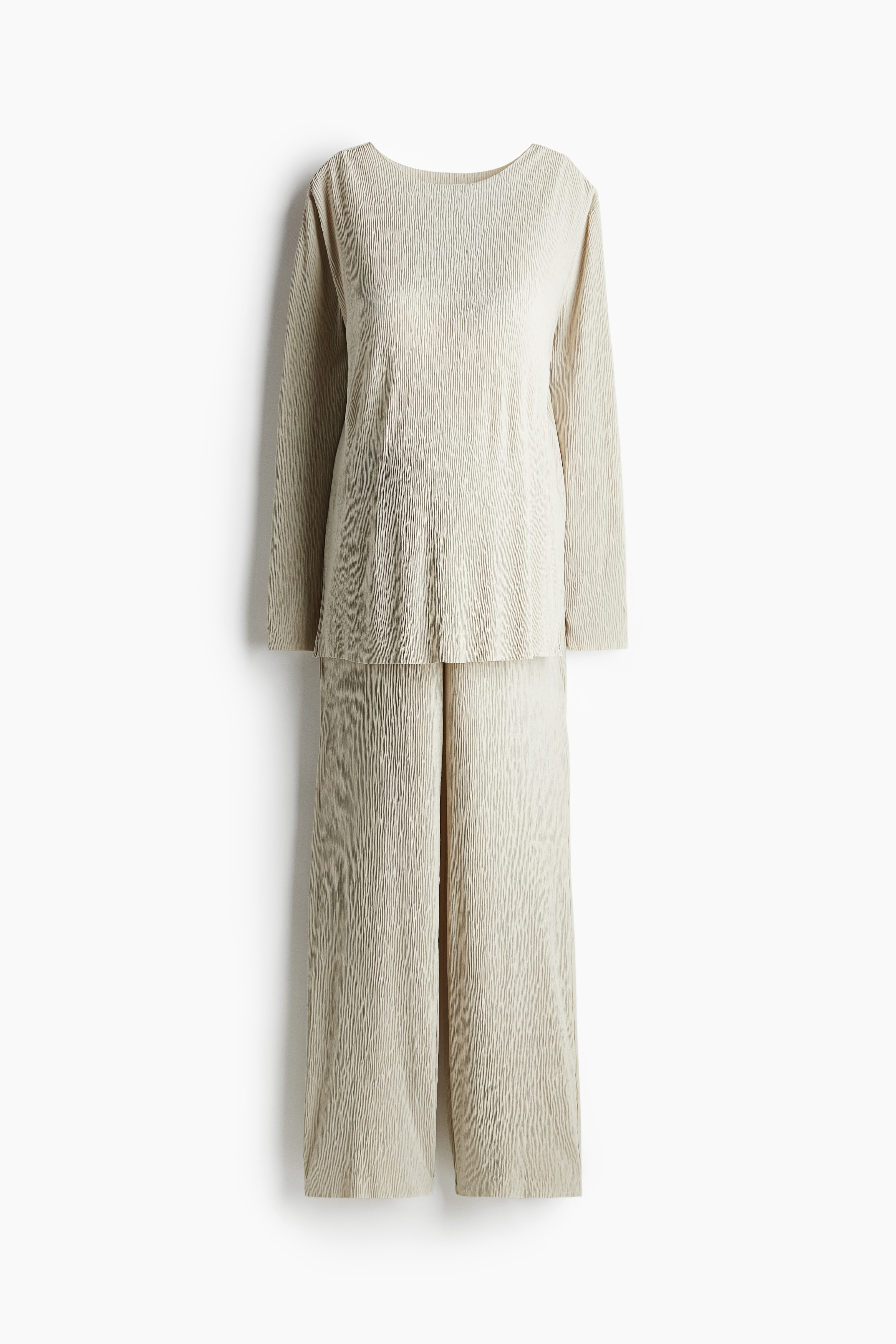 MAMA Before & After Set van crinklekwaliteit - Lichtbeige