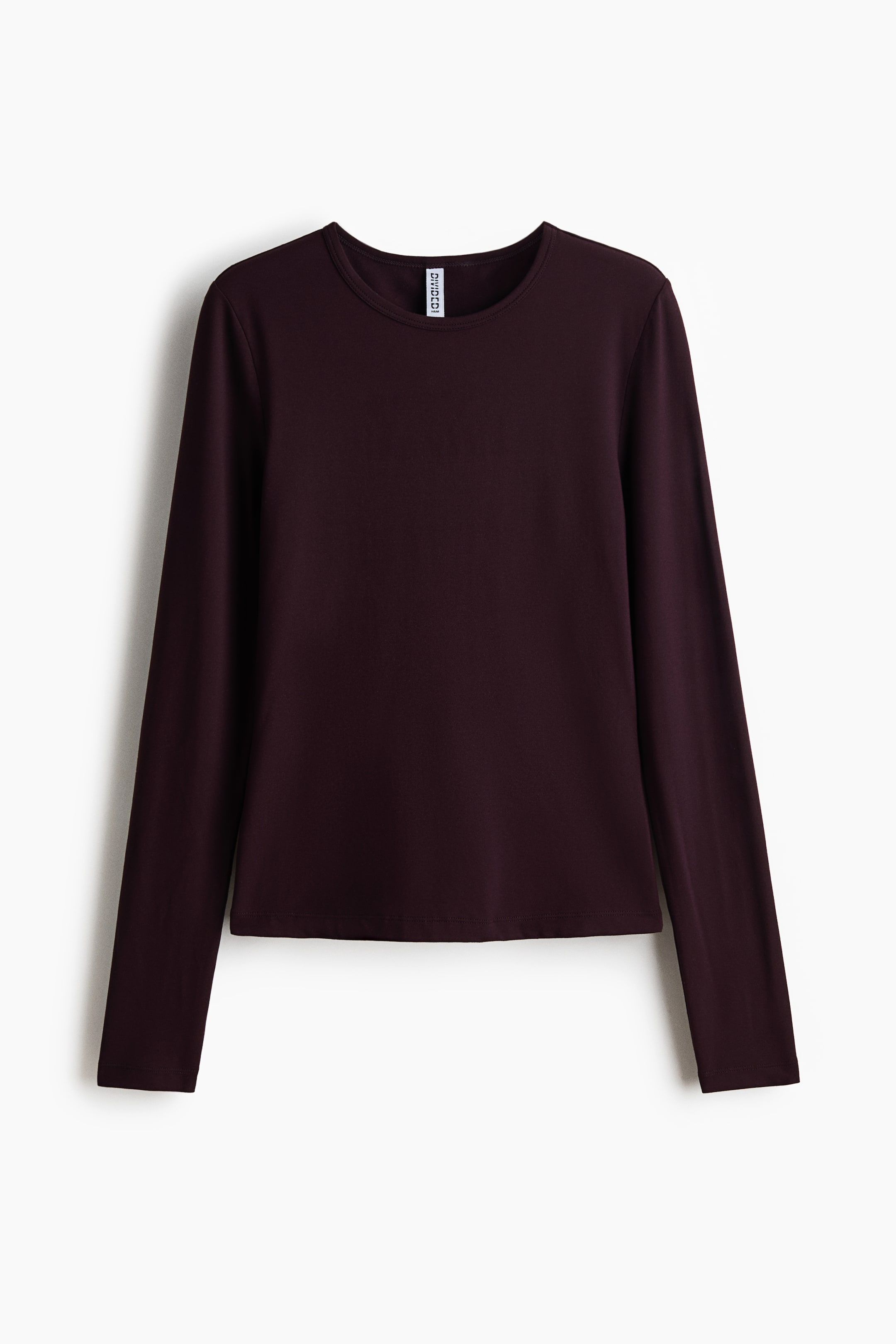 Long-sleeved jersey top