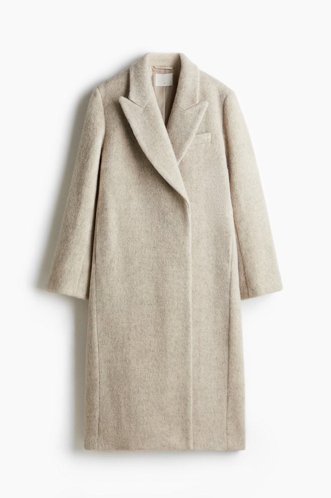 Wool coat - Light beige marl - 1